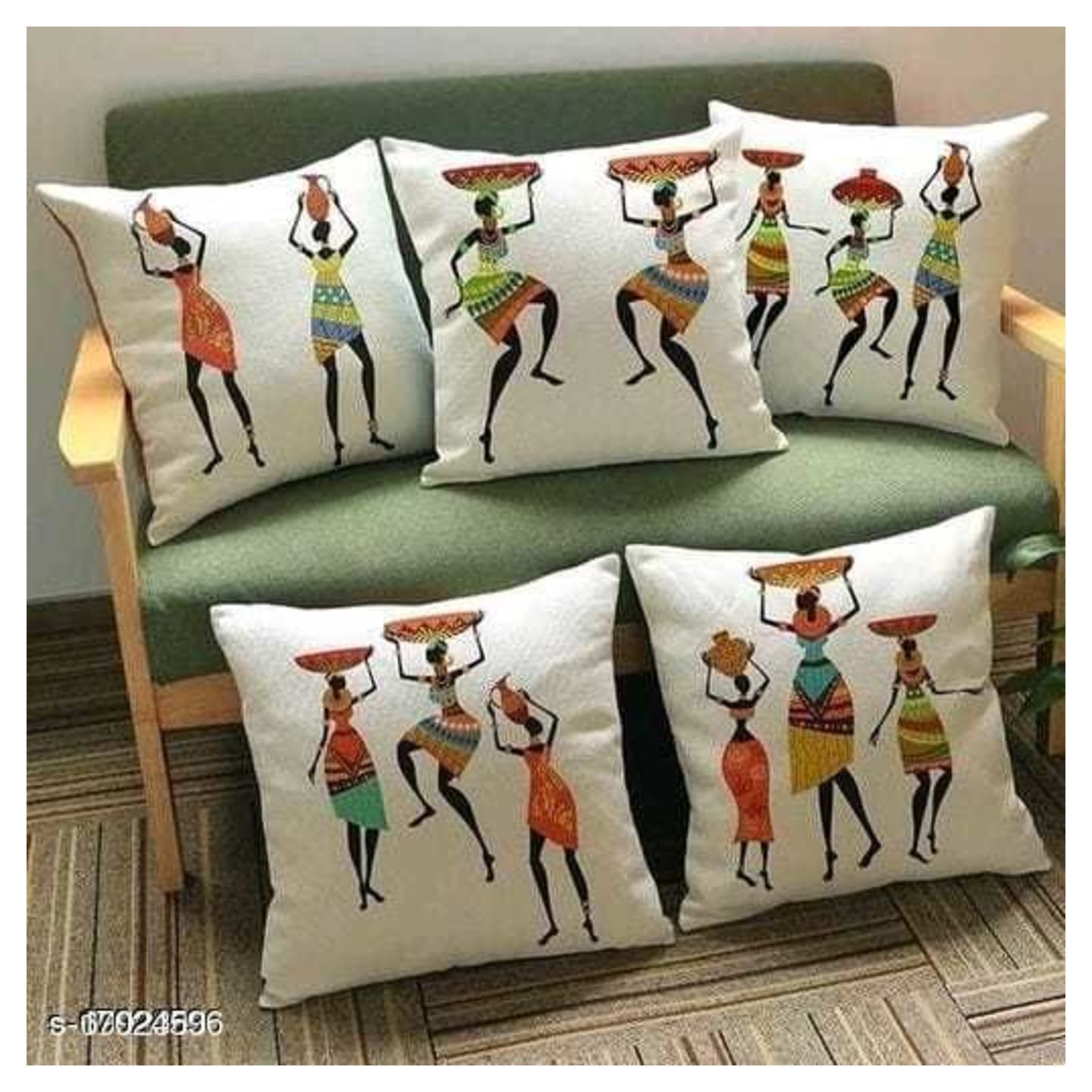 Free Mask Voguish Classy Cushion Covers-5 pcs