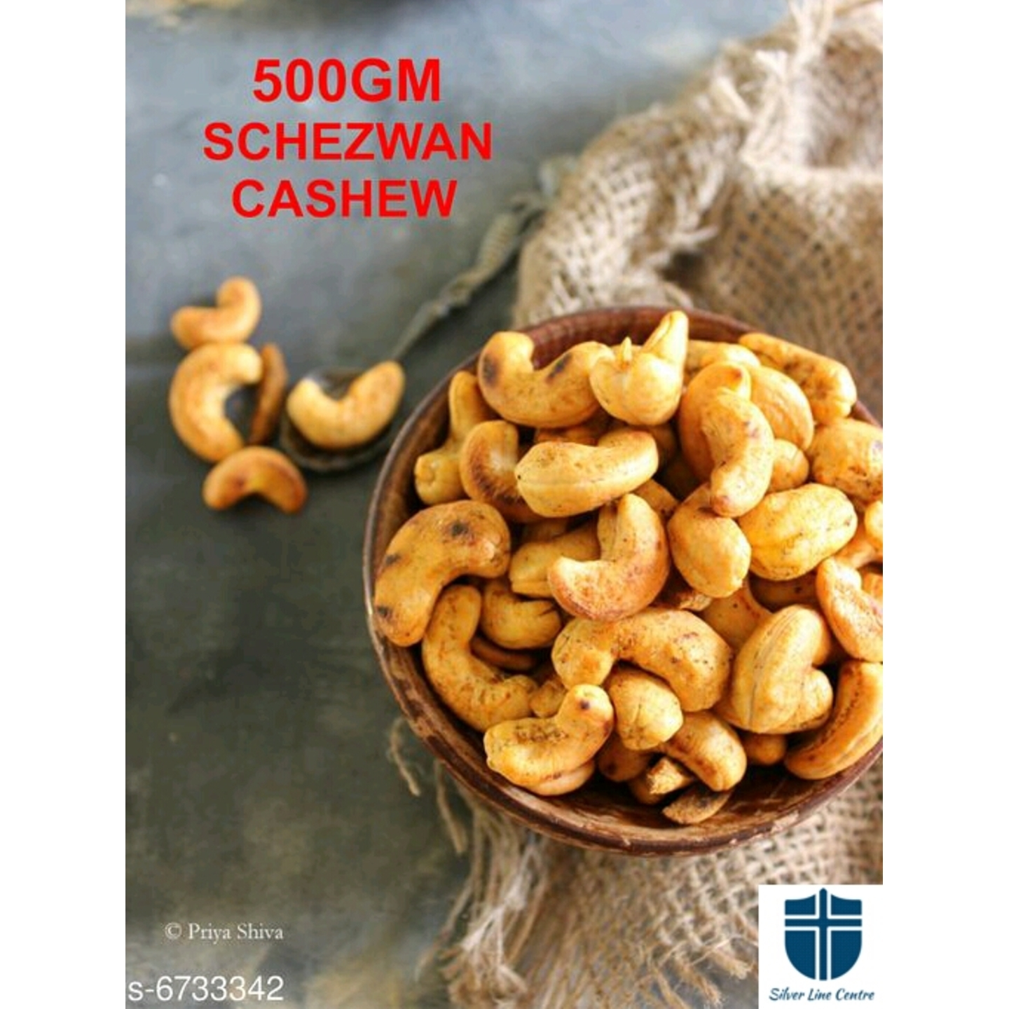 Prm Quality Roasted Cashewnut Schezwan Flavour 500gms