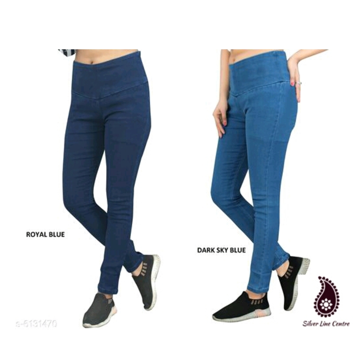 Comfy Women's Denim Jeggings Combo 2 pcs