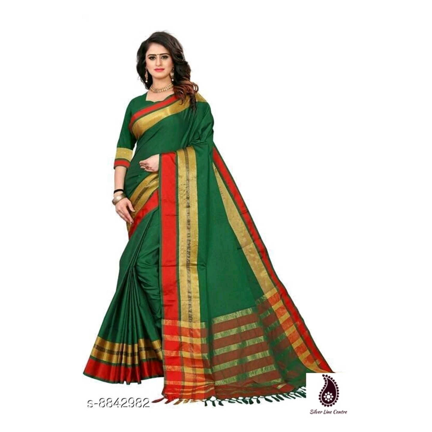 Womens Superb Soft Cotton Silk Jivika Saree