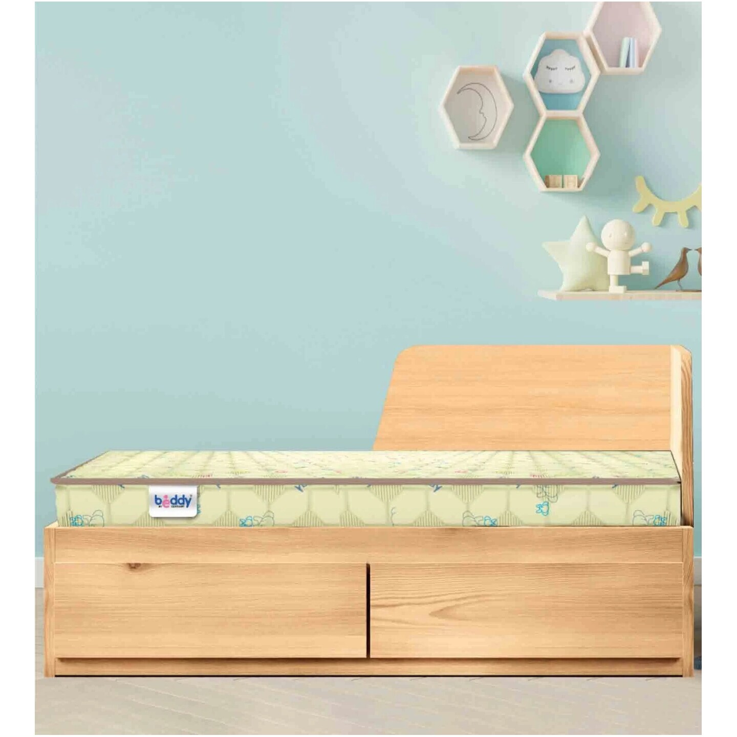 Beddy 4 Inch Coir & Foam (40x22) Crib Mattress (With 1 Free Pillow)