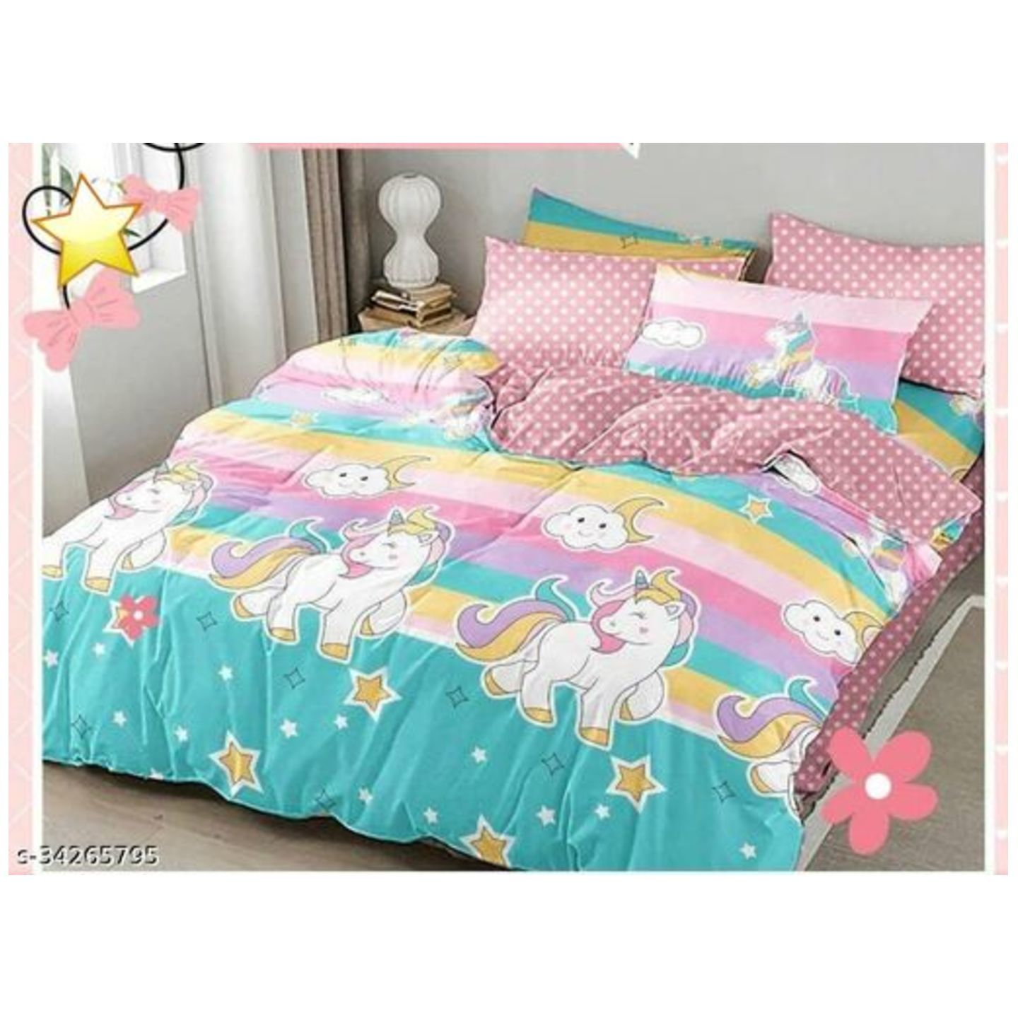 Trendy Bedsheet size- Queen Size