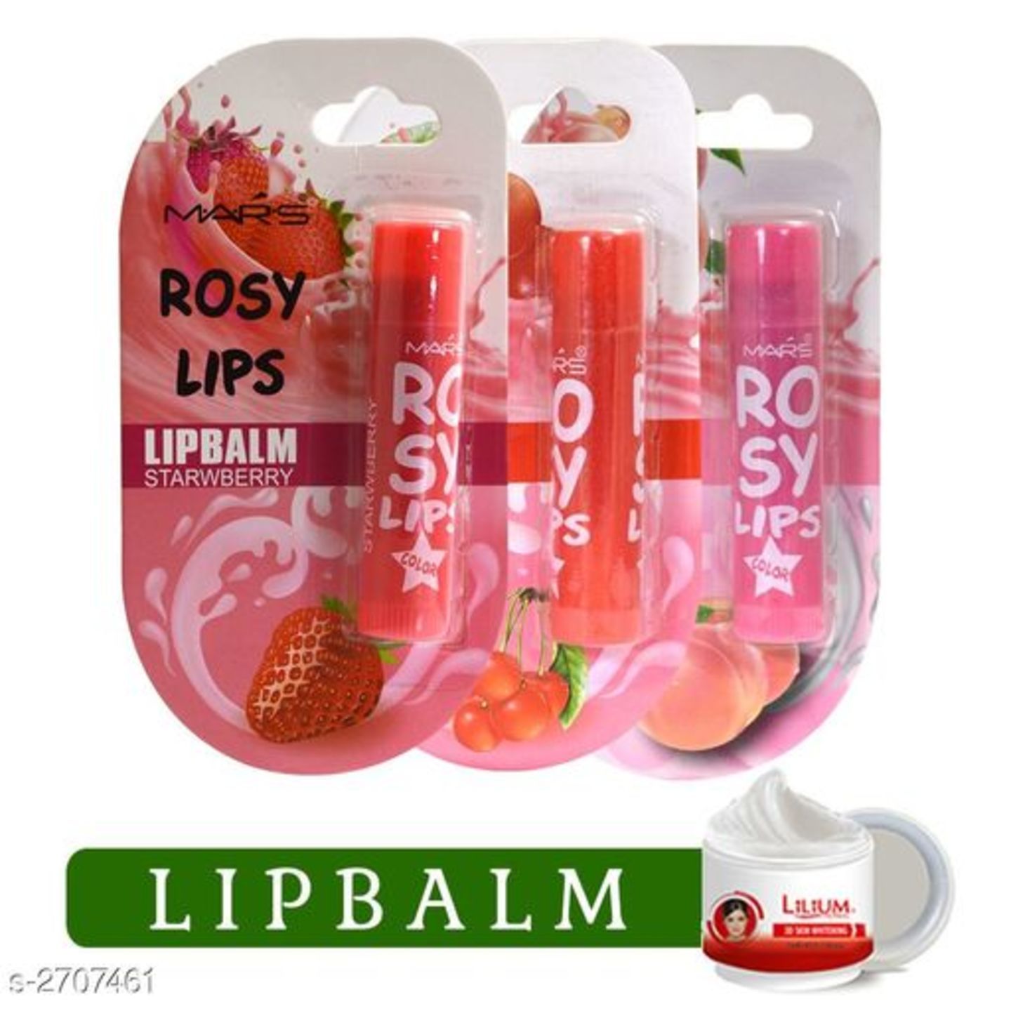 MARS  Rosy Unique Shade Lip Balm & Face  Cream Combo