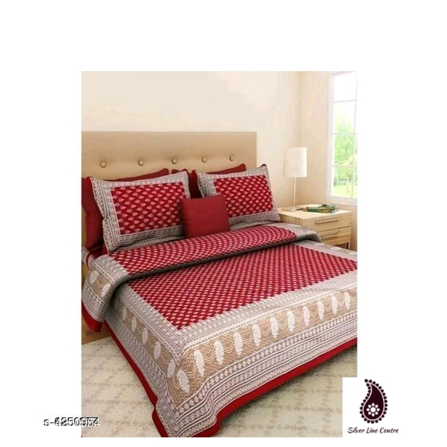 Bed Sheet Cotton -Classy Divine Double Bed