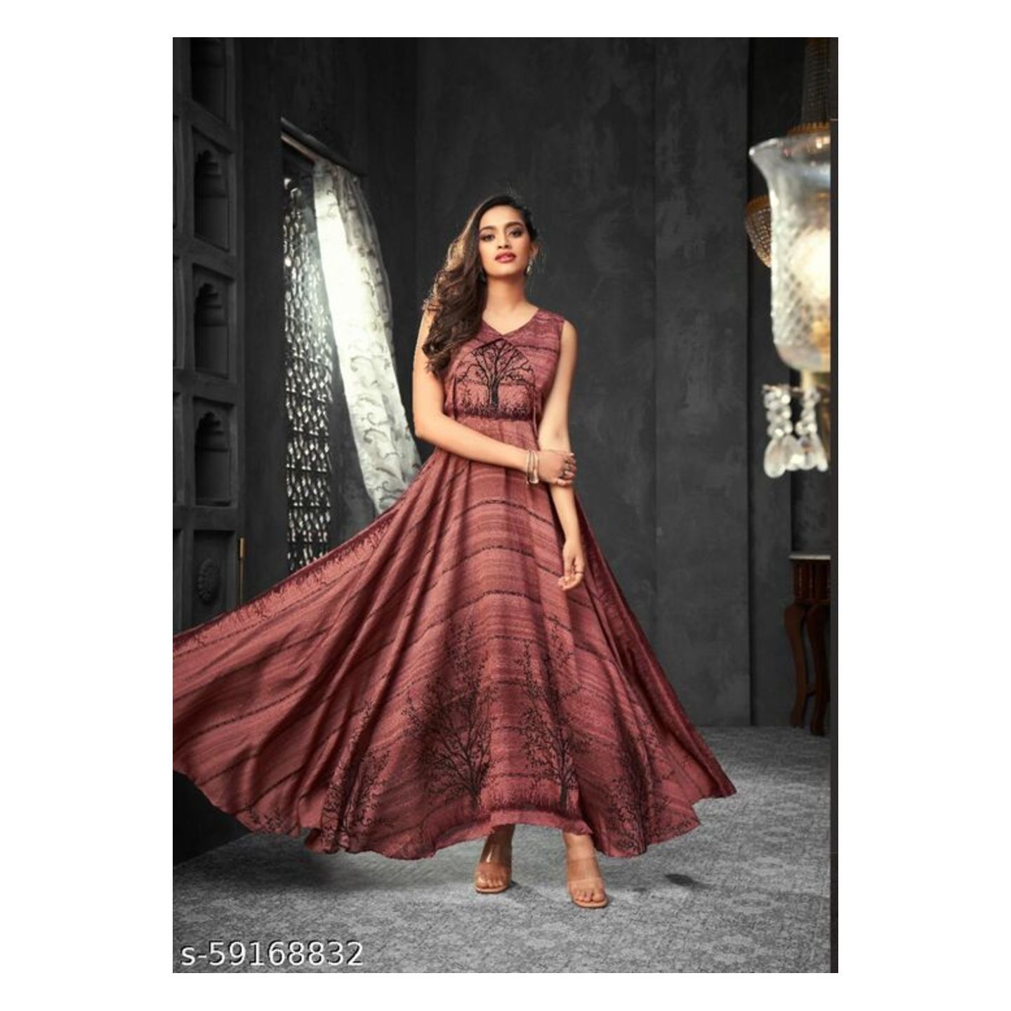 Fancy Partywear Long frock Kurtis
