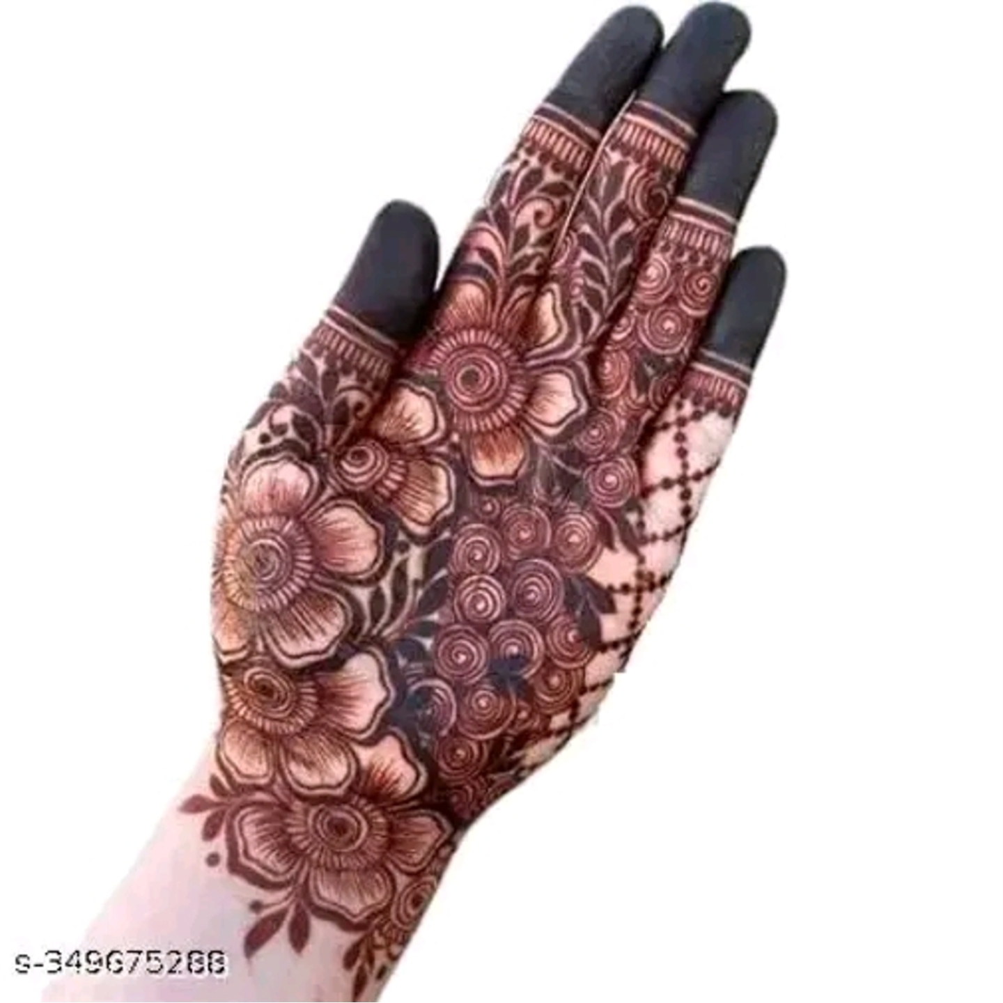 Womens Sign Gold Henna Mehendi