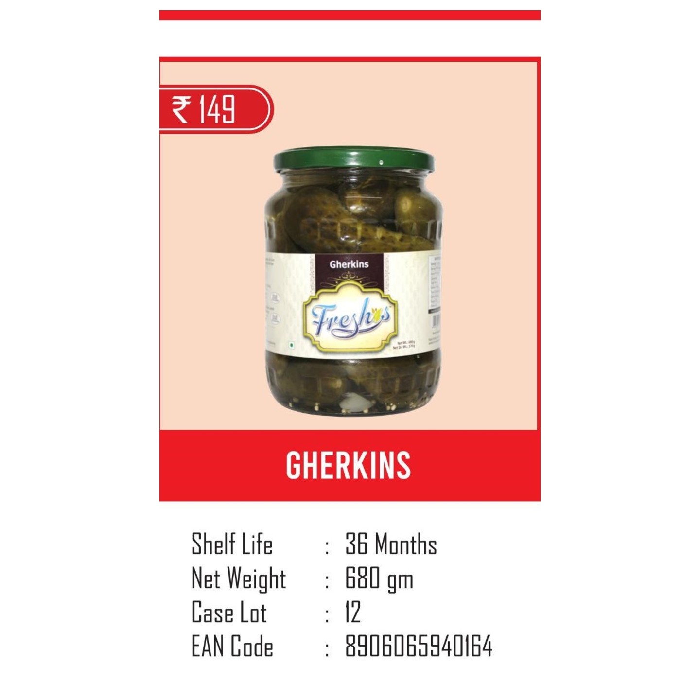 Gherkins -680 gm