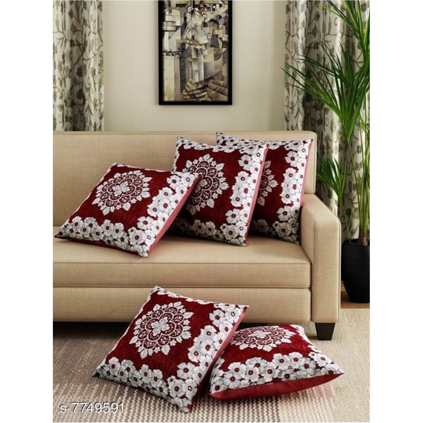 Attractive Soft Cushion Covers-5pcs