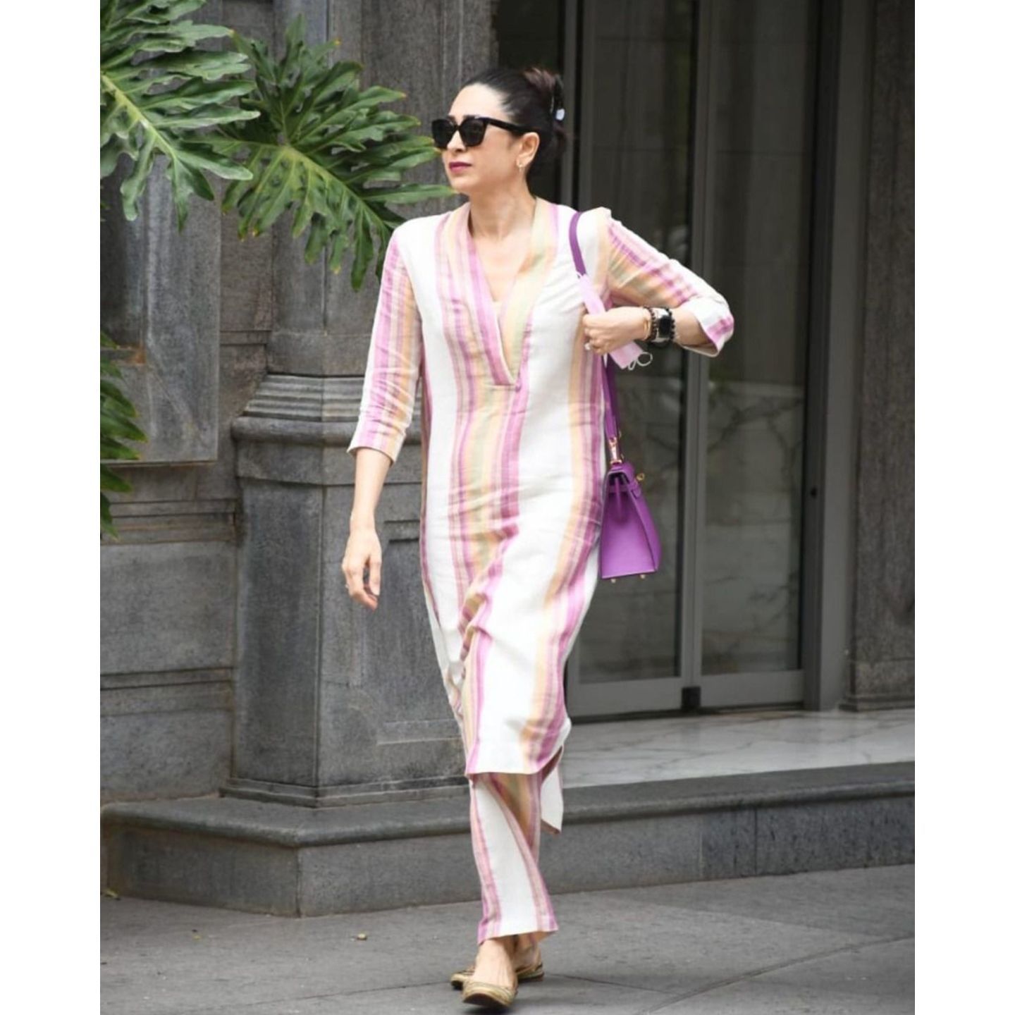 ANAVILA Bahaar Linen Burdwan Kurta Set