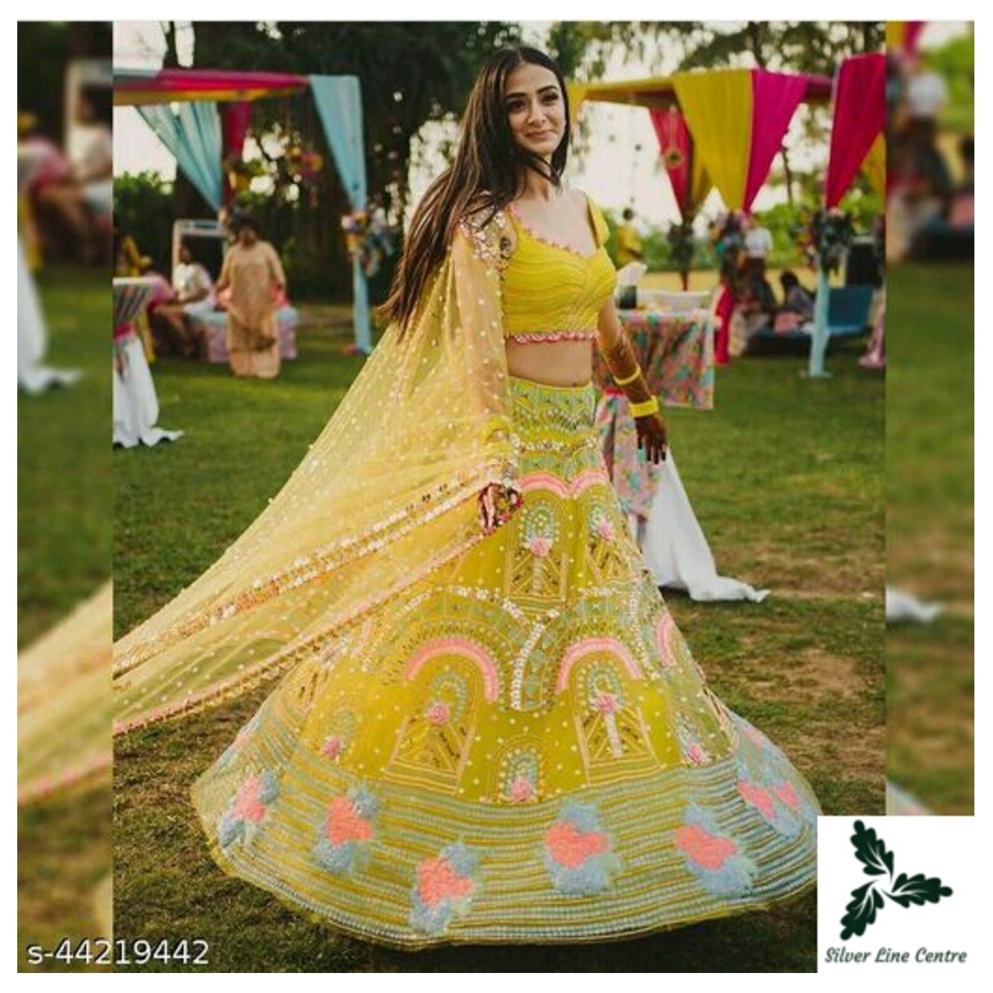 Classy  Women Lehenga*-SEMI -STITCHED