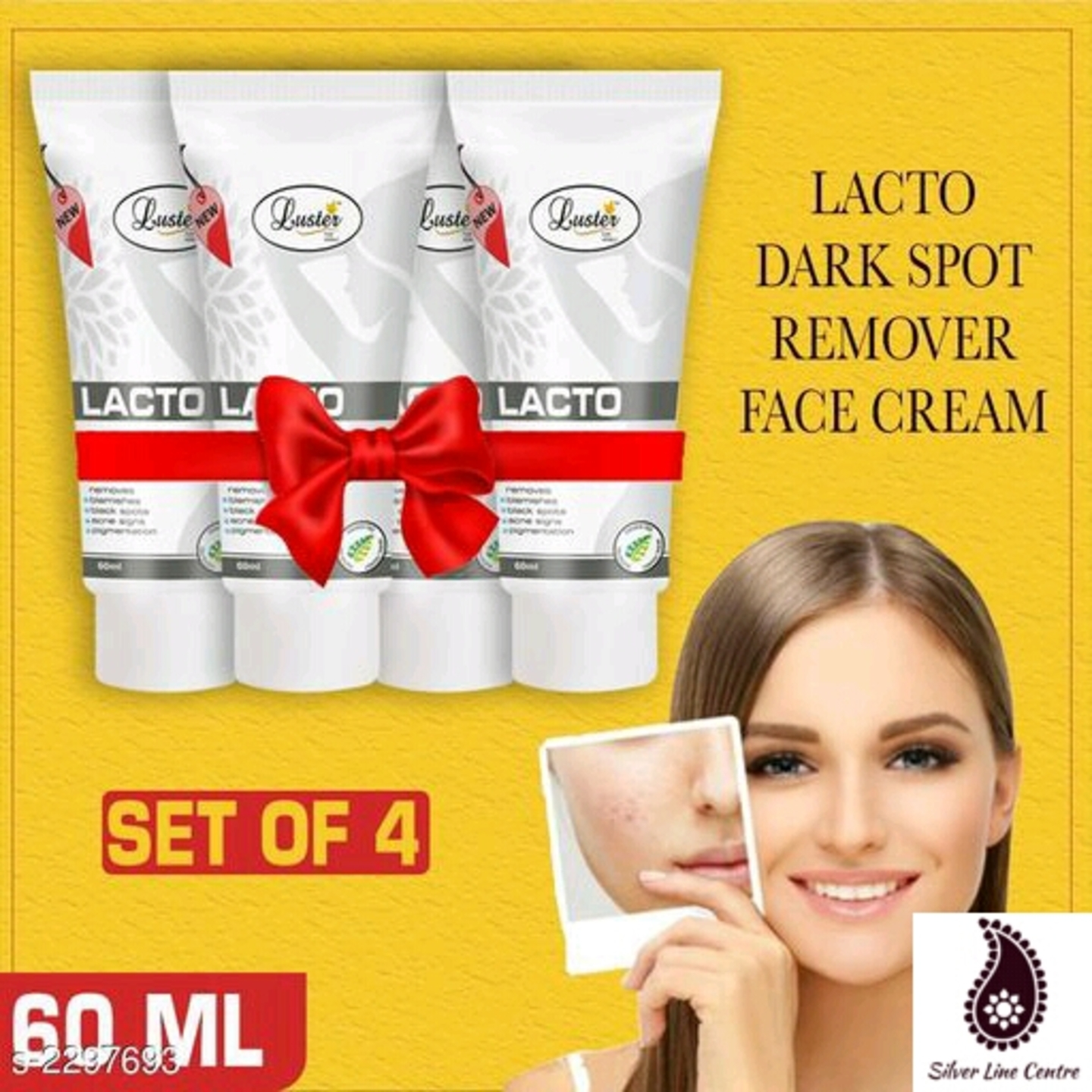 Women's Luster Pure Herbal Dark Spot Remover Cream 4 pcs