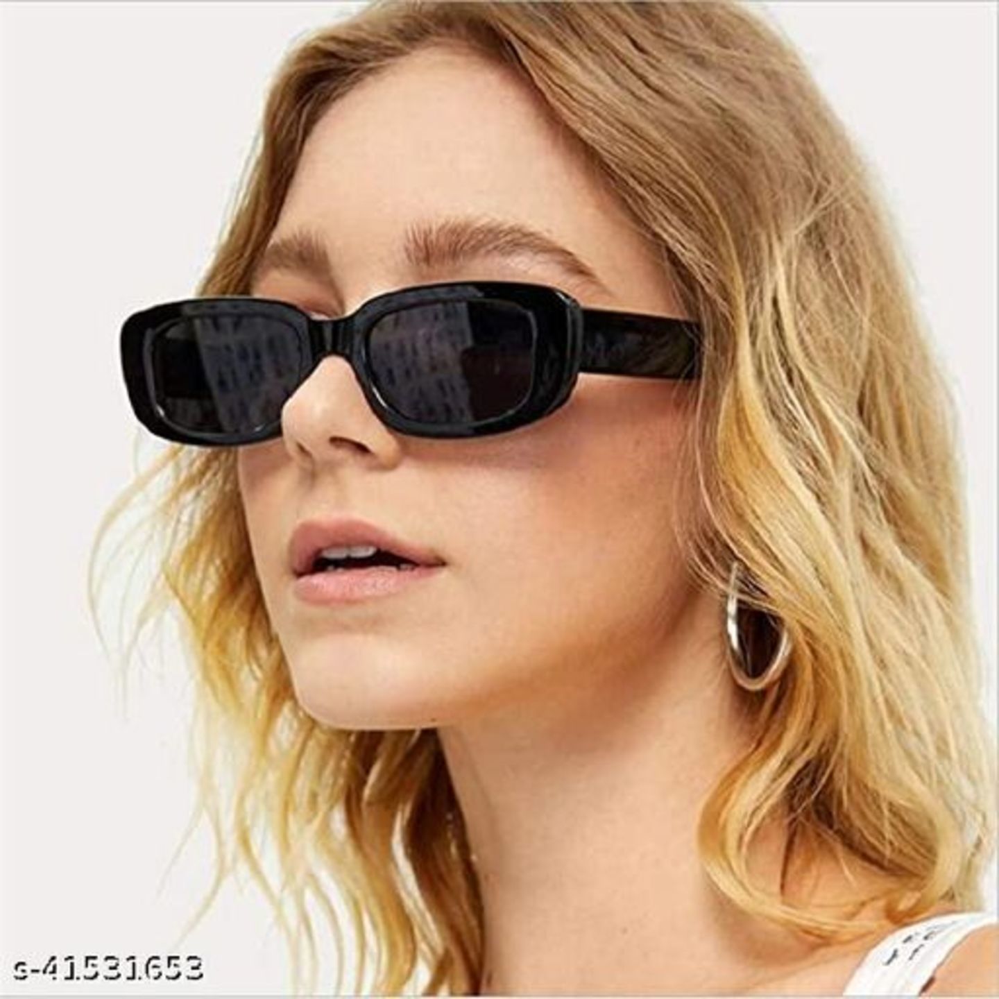 Arzonai Rectanglular Sunglasses for Women Retro Driving Sunlgasses Vintage Fashion Narrow Square Frame