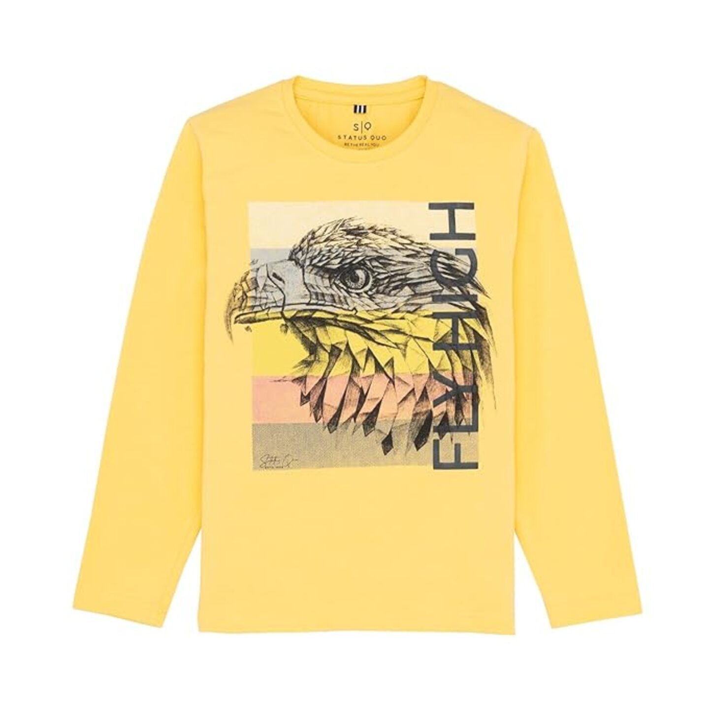 Status Quo Boys Printed Round Neck T-Shirt