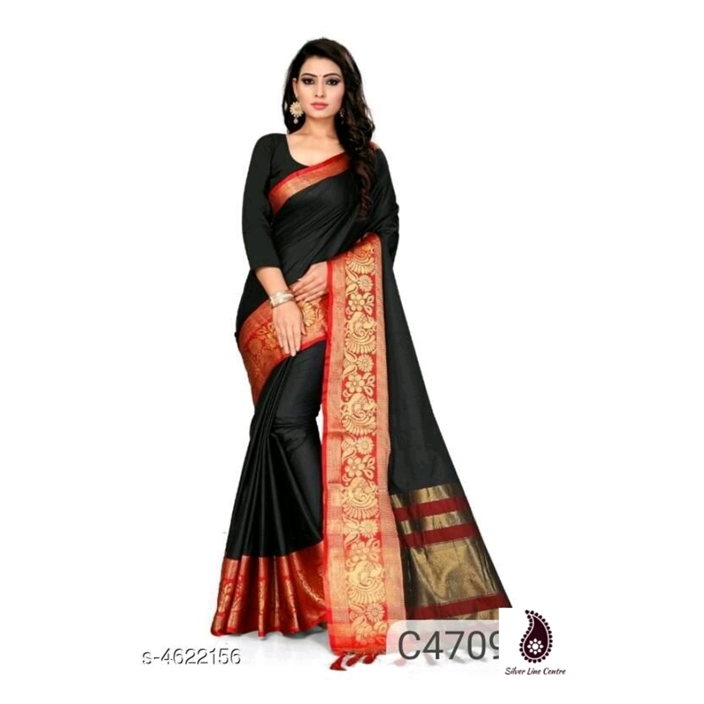 Women's Attractive Charvi Cotton Silk Saree