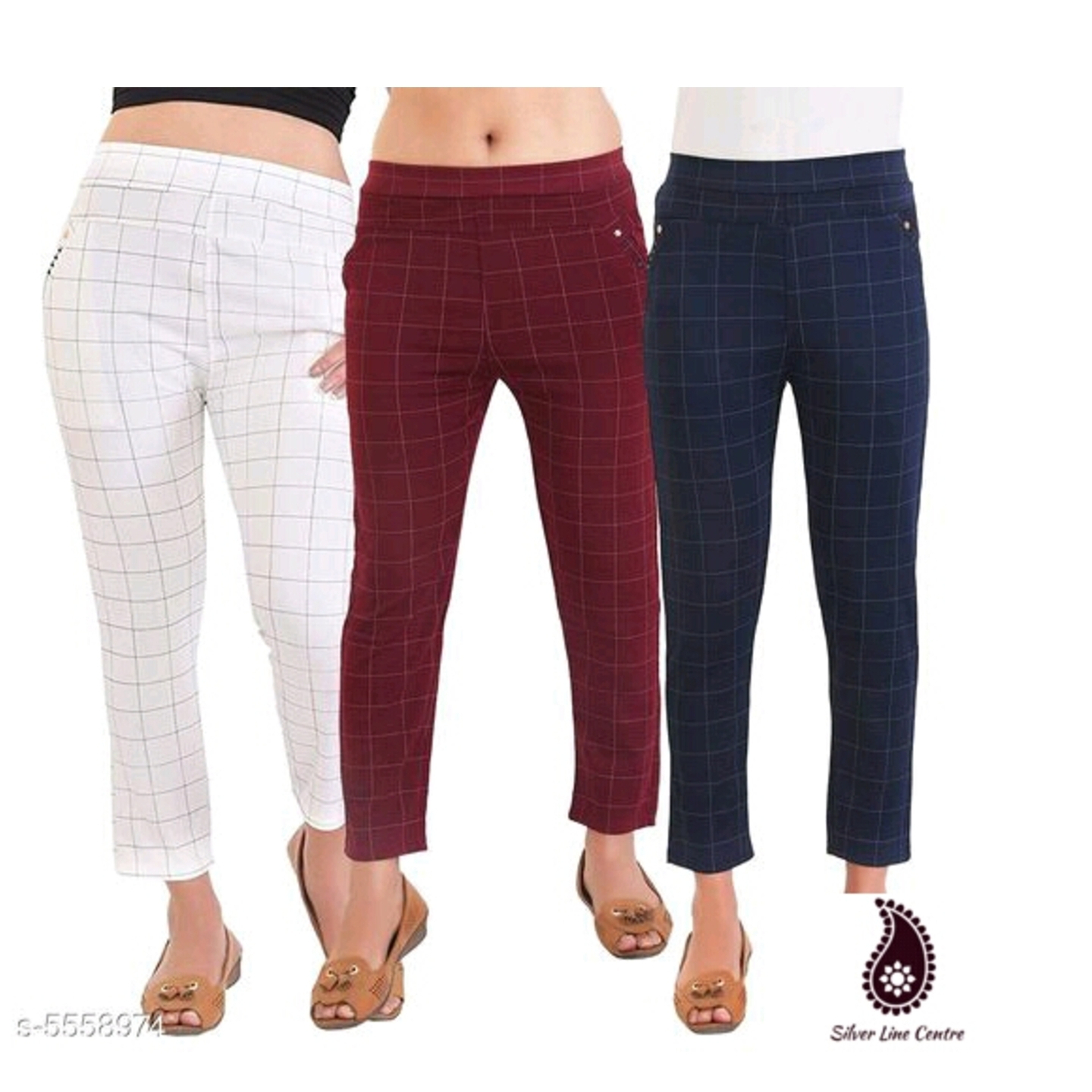 Stylish Cotton Spandex Jegging 3 pcs