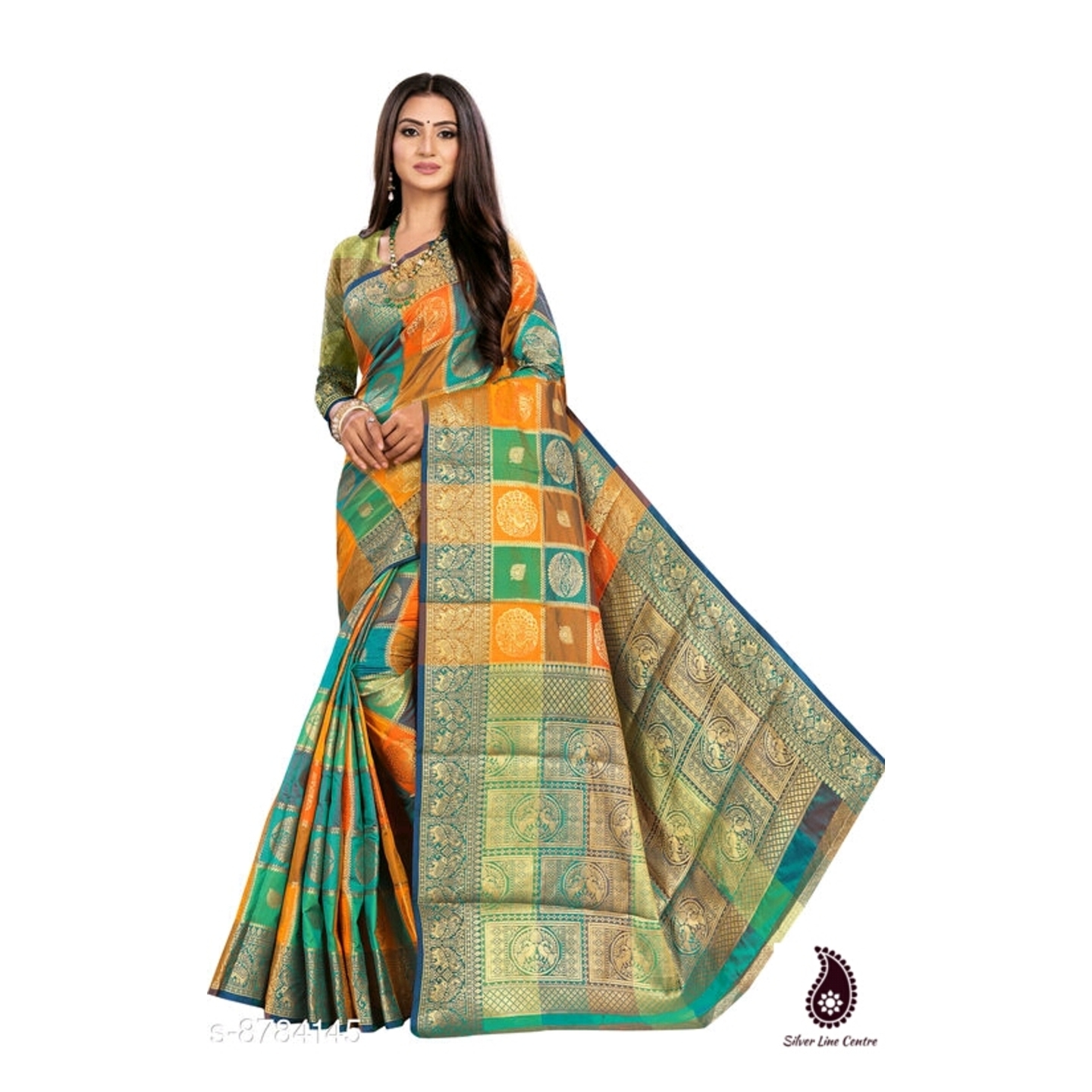 Womens Patola Style Banarsi Art Silk Saree