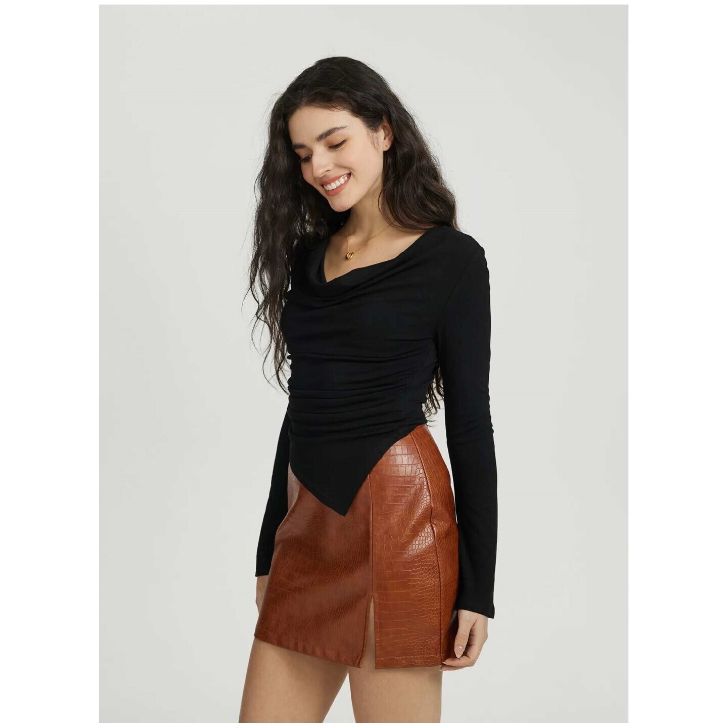 Draped Pullover T-Shirt