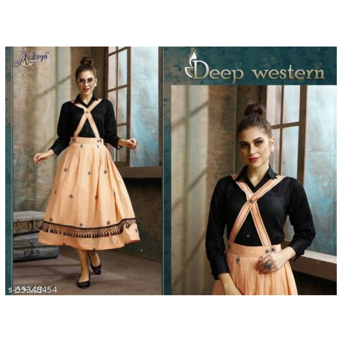 Deep Dresses Western Wear