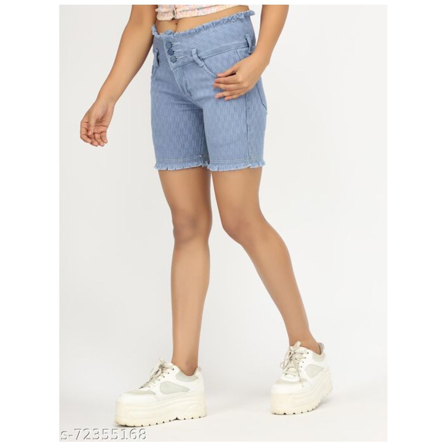 ANGELFAB DENIM SHORTS for women