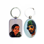 Customized portrait keychain set
