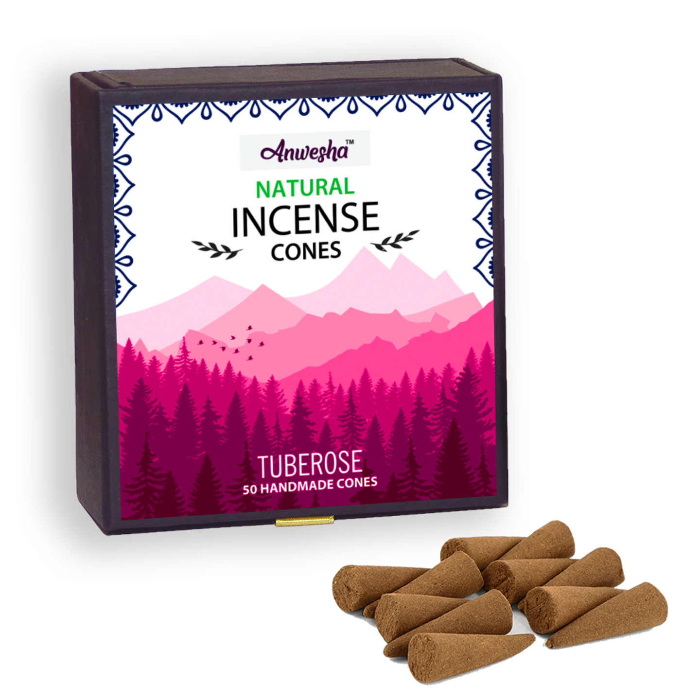Tuberose Incense Cones Box - 50 Cones