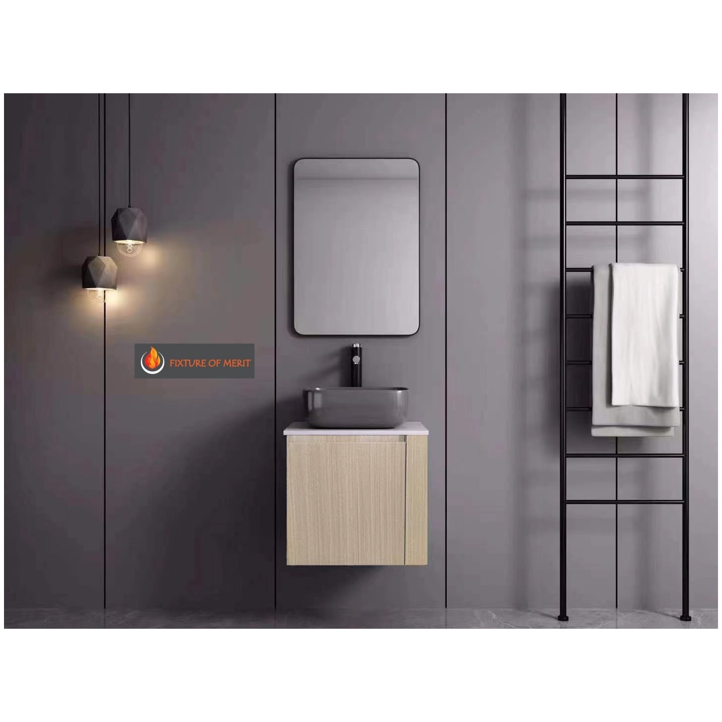 Bremen Stainless Steel Osage Orange Vanity 50cm