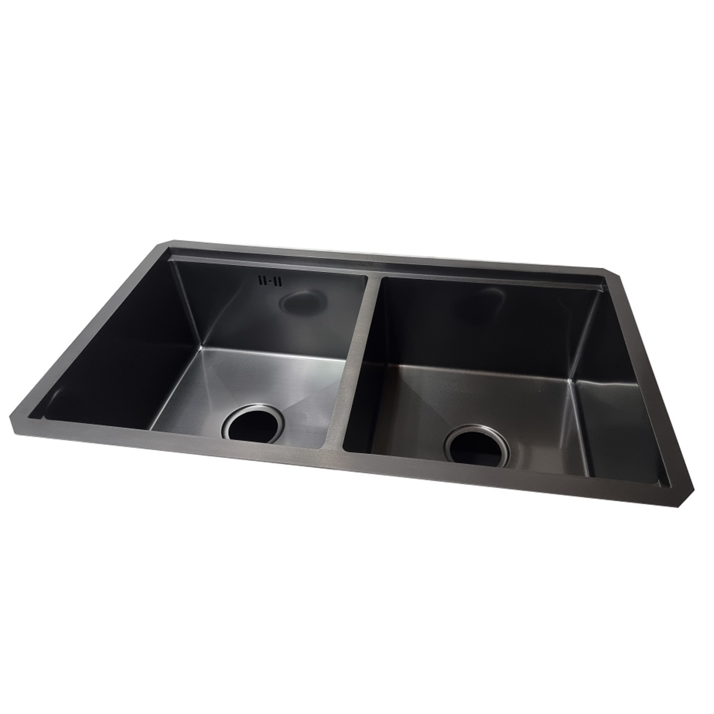 Black Double Bowl Sink - 83848 BL