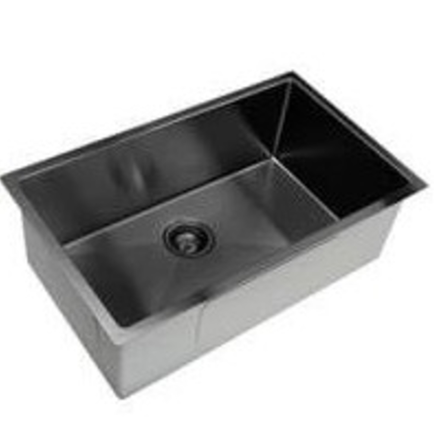 Black Single Bowl Sink - 6045UBL