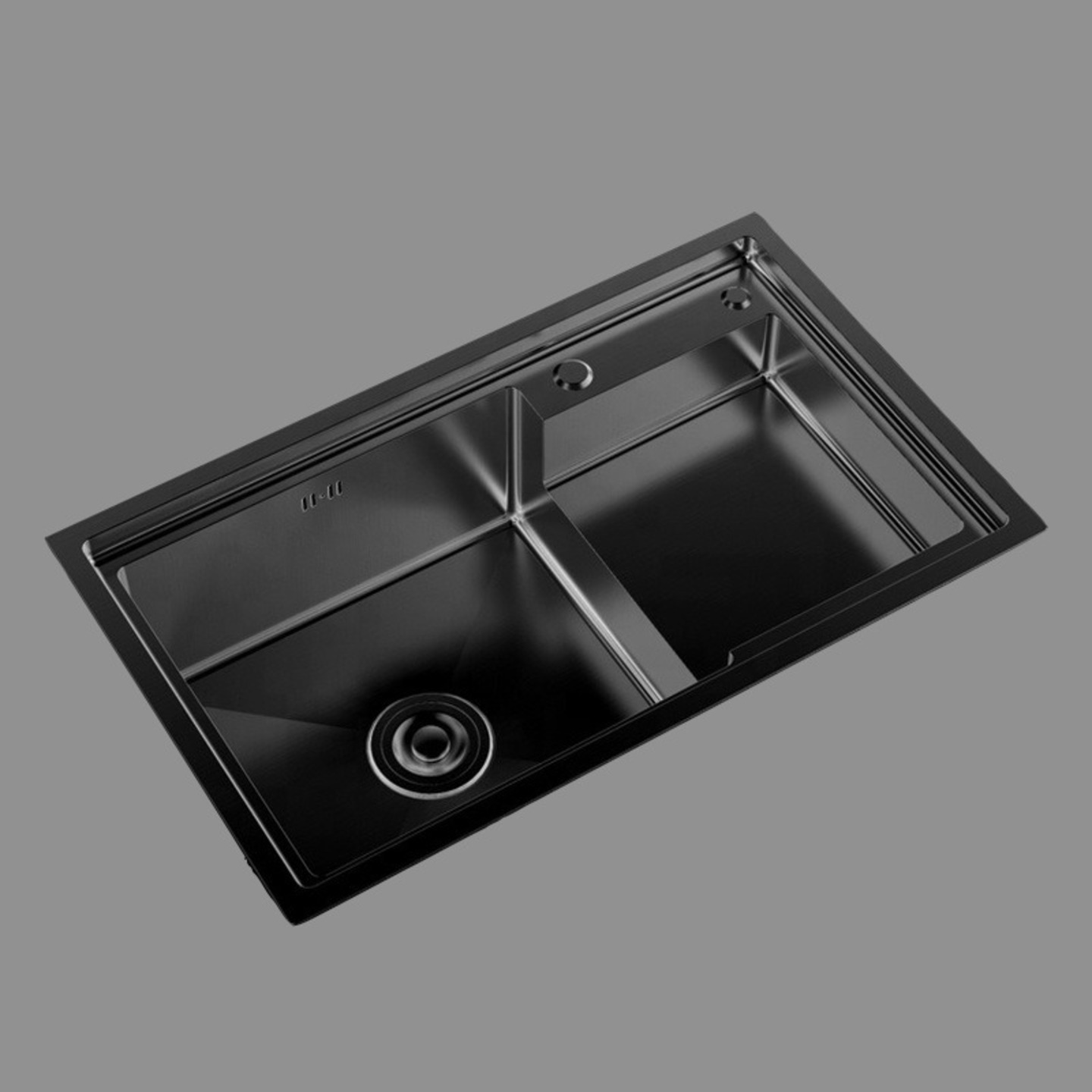 Inox Nano Black Single Bowl  Sink - 7548BL