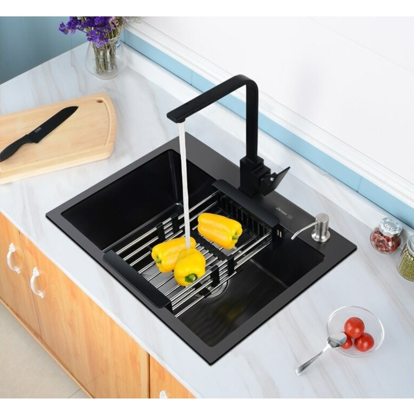 INOX Single Bowl Black HY6045BL