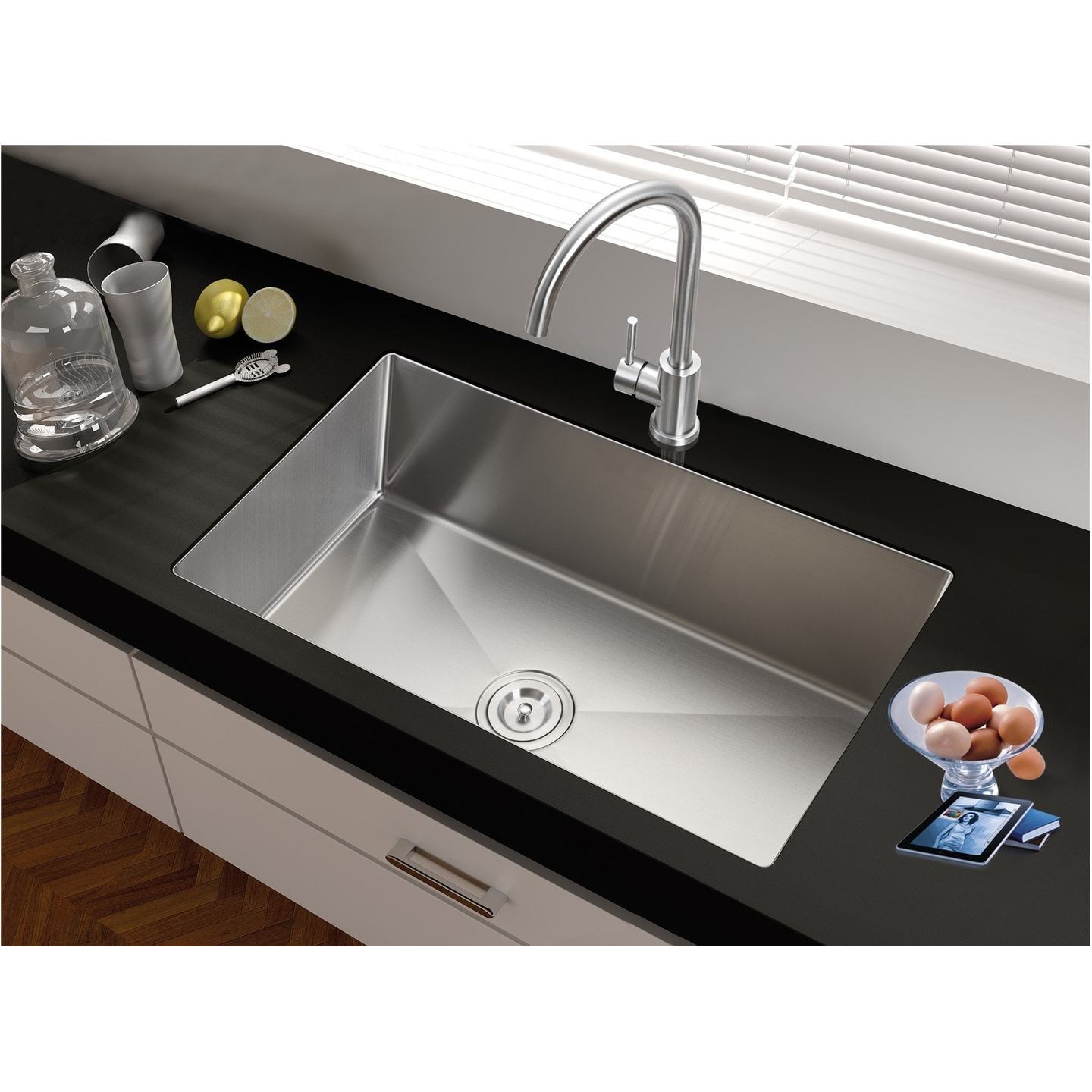 INOX Single Bowl Silver HY6045UBR