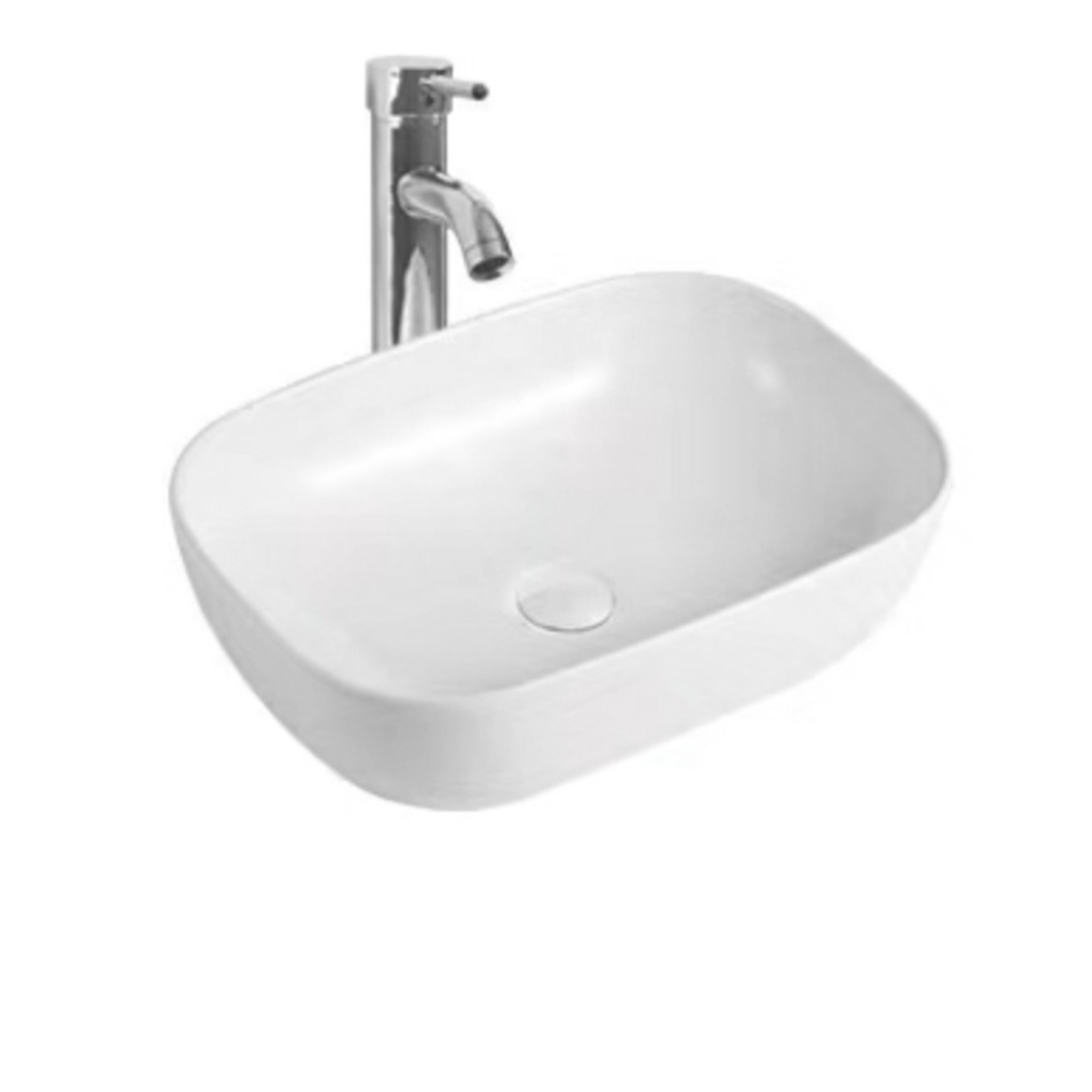 White Square Basin - 8413A