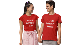 Red-Your Design Here-Couple-t-shirt-2.png
