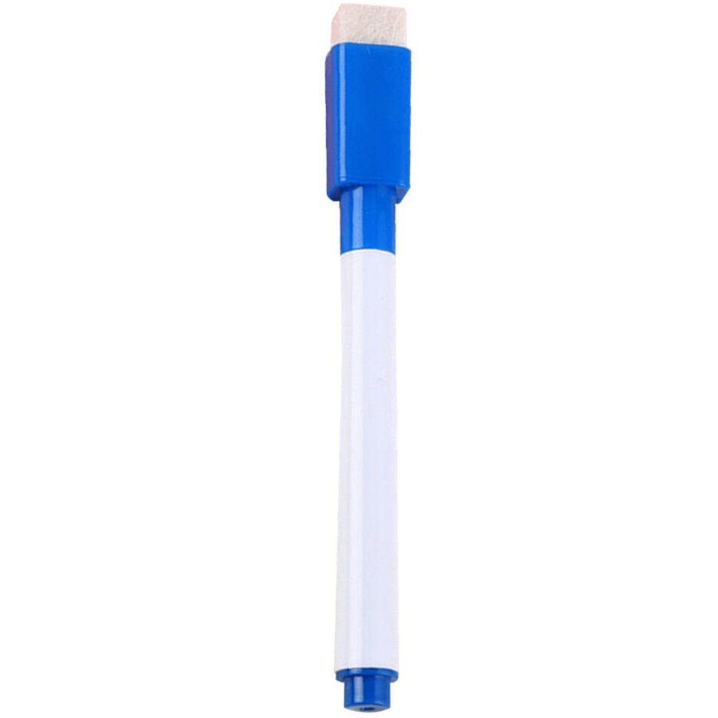 Qatalitic Magnetic Whiteboard Marker Set with Eraser Cap - Perfect for Office, School, and Home Use (Set of 10, Blue)