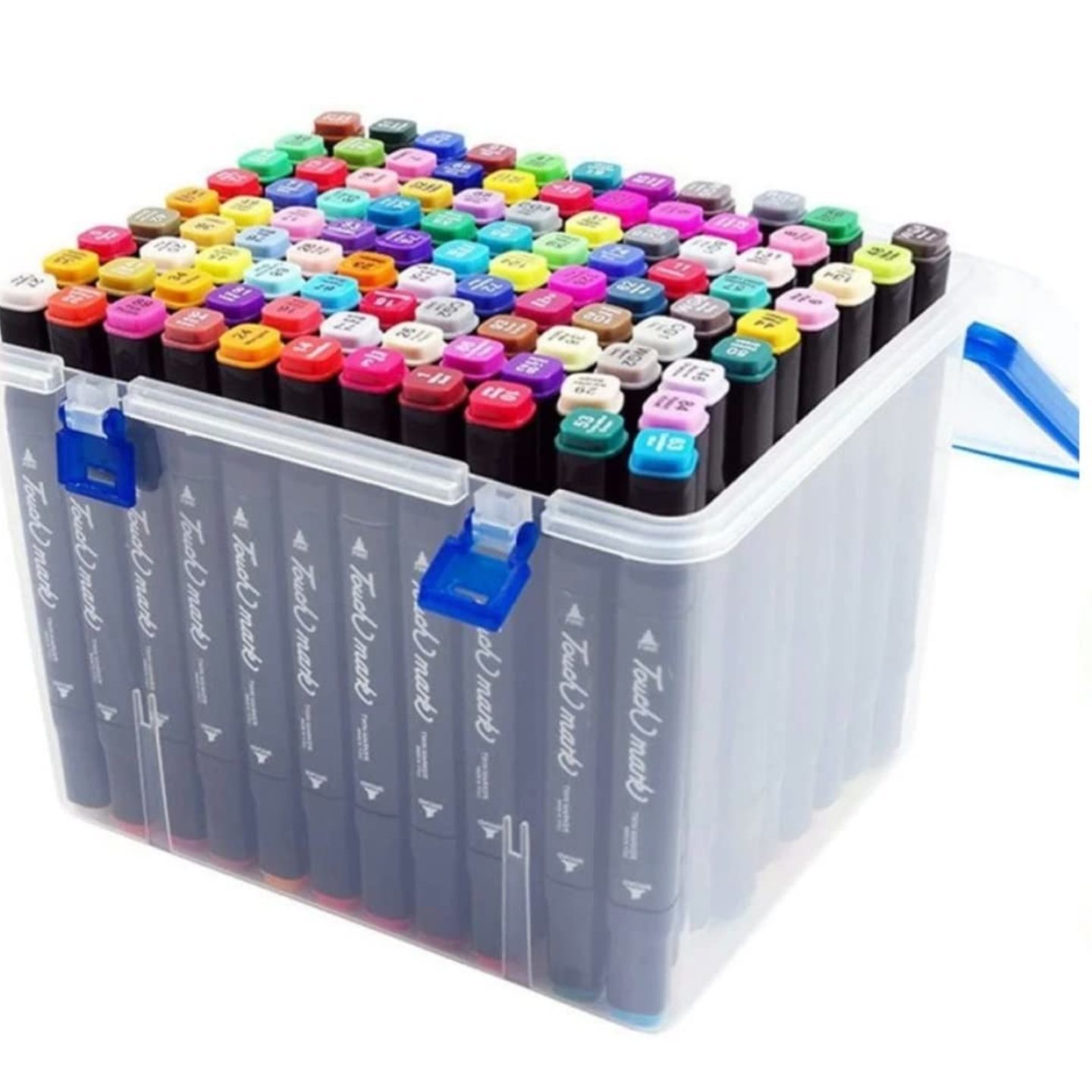 ASIN B09HXLTWSW Alcohol Markers Professional Art Set 80- Double Ended Blendable Alcohol Based Ink Colors with Fine and Chisel Tip. Perfect for Artists Beginners Adults and Kids - Marker Set of 80 80