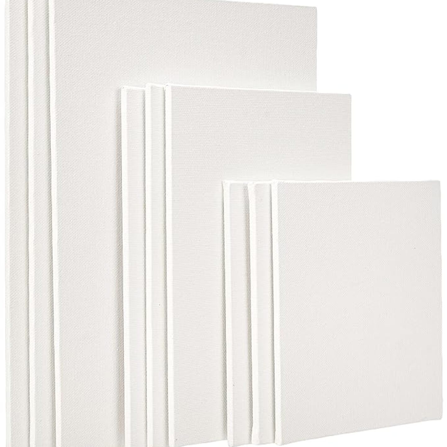 Qatalitic Premium Cotton Canvas Boards for Painting Acrylic, Oil Painting Board - Combo Pack of 9 8x10, 6x8, 6x6 inches White NOVEMBER 2023