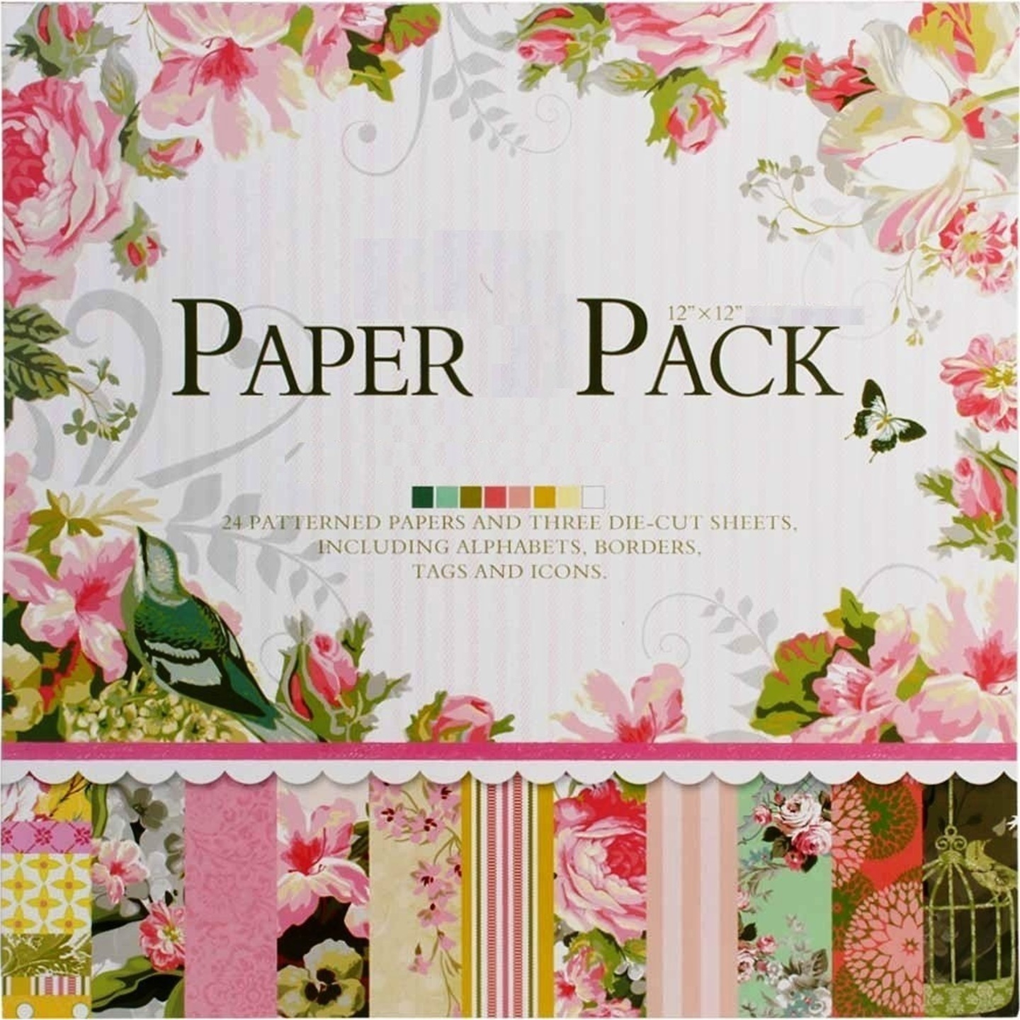 Qatalitic Pattern Design Printed Papers for Art & Craft, Decorative Greeting Cardmaking & Project book making24 Patterned Sheets+3 Die Cut Sheets Qatalitic12001