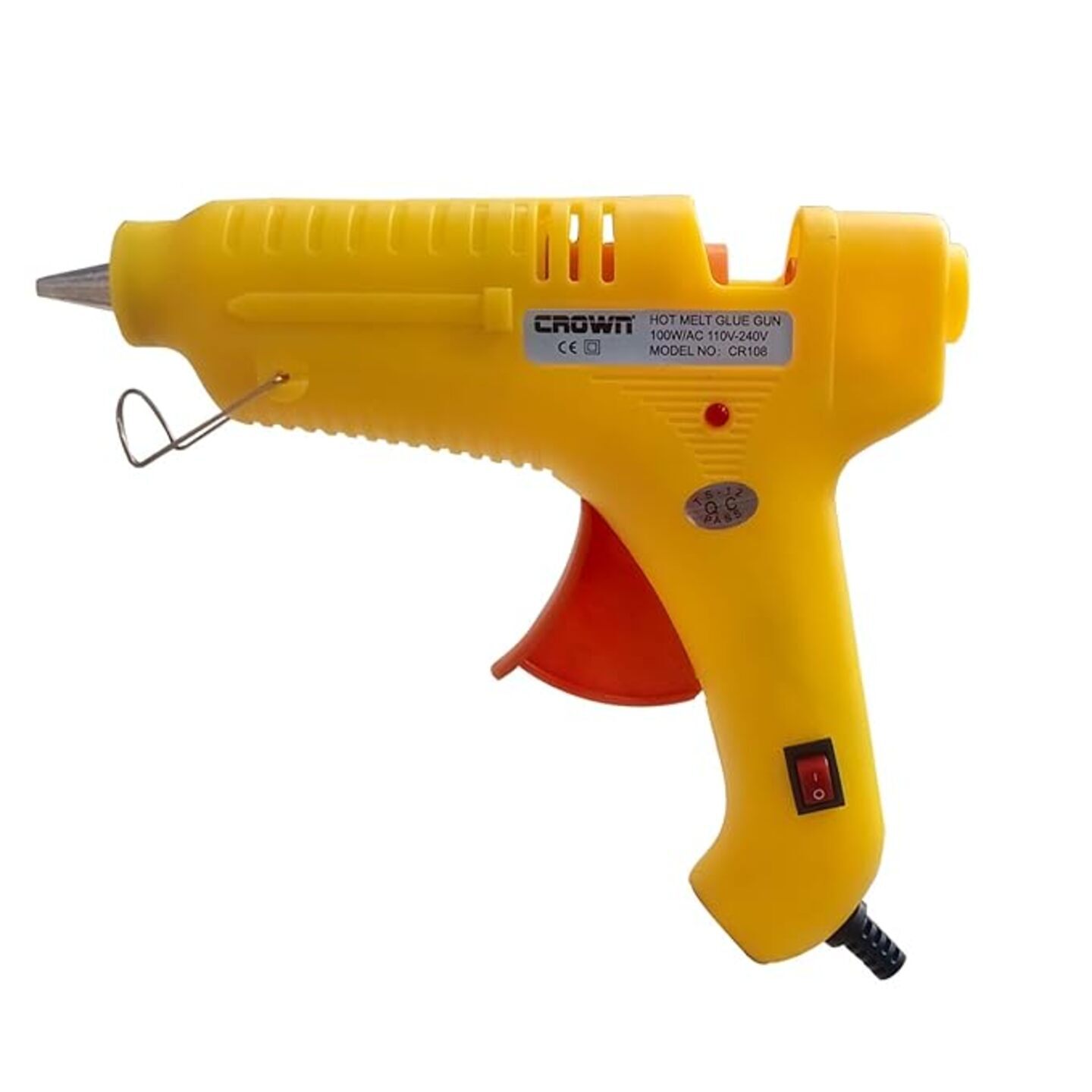 Qatalitic 20W Professional Heavy Duty Hot Melt Fast Heating Glue Gun with ON OFF Switch and LED indicator for Effortless DIY Art and Crafts, Repairs, Home Use - Easy To Use