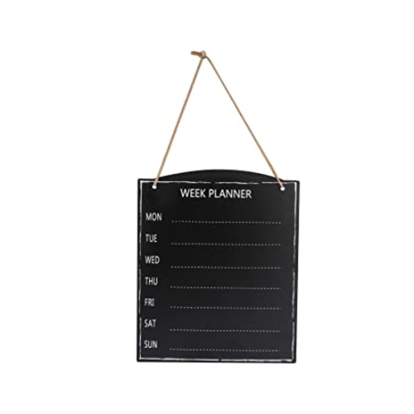 Qatalitic Multi Functional Weekly Planner Chalkboard Wall-Mounted Wooden Blackboard for Office, Kitchen, School, Daily Plan (Pack of 1)
