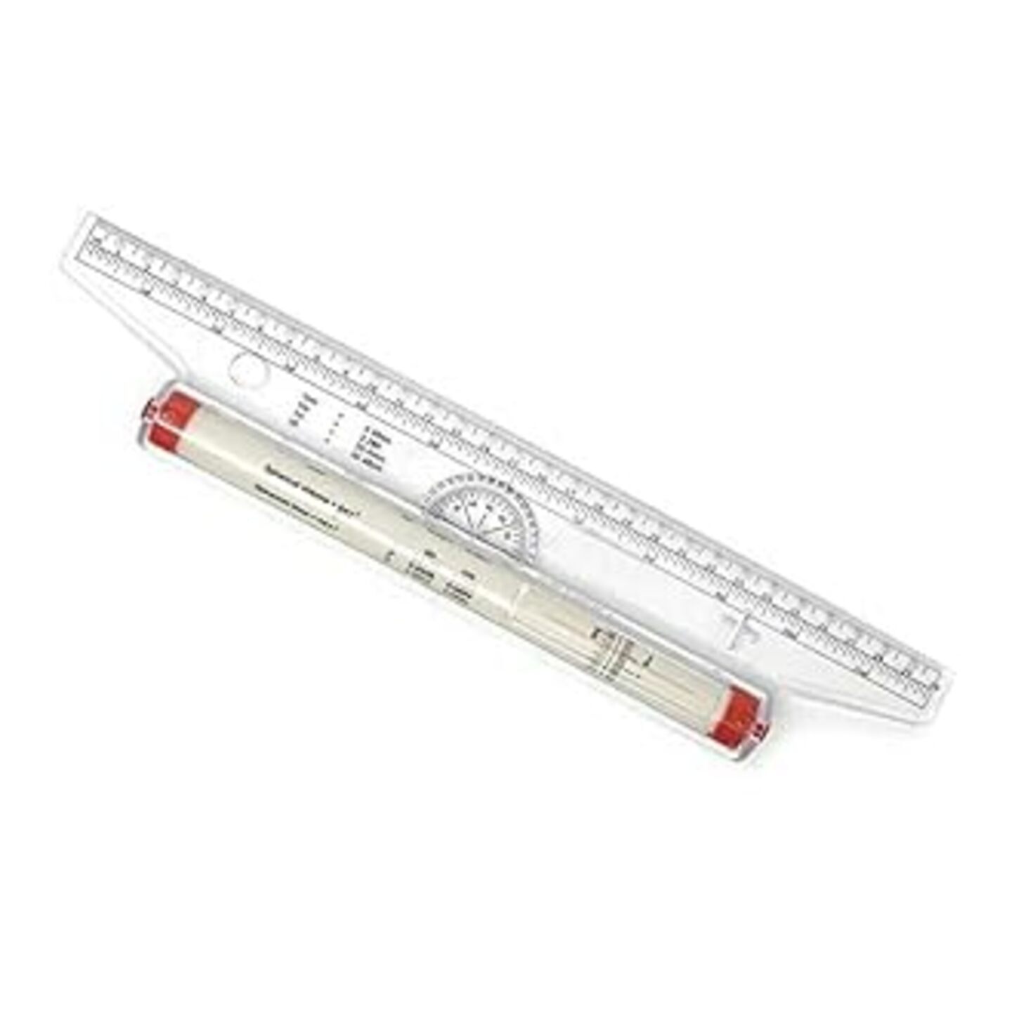 Qatalitic Multi-purpose Roll and Draw Ruler Scale 30 cm, Art Measurement Tool, Multi-use tool ideal for drawing vertical lines, horizontal lines, parallel lines, angles and circle