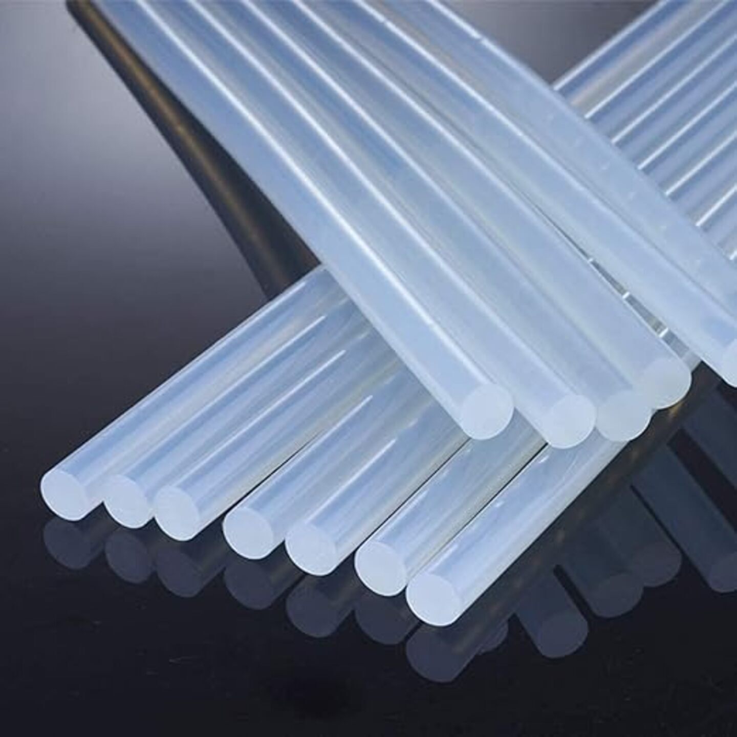Qatalitic 25pcs Hot Melt Clear Gluesticks 7MM for trigger electric Glue Gun for Fine Arts, Crafts, Electronics Repairing & Home Use