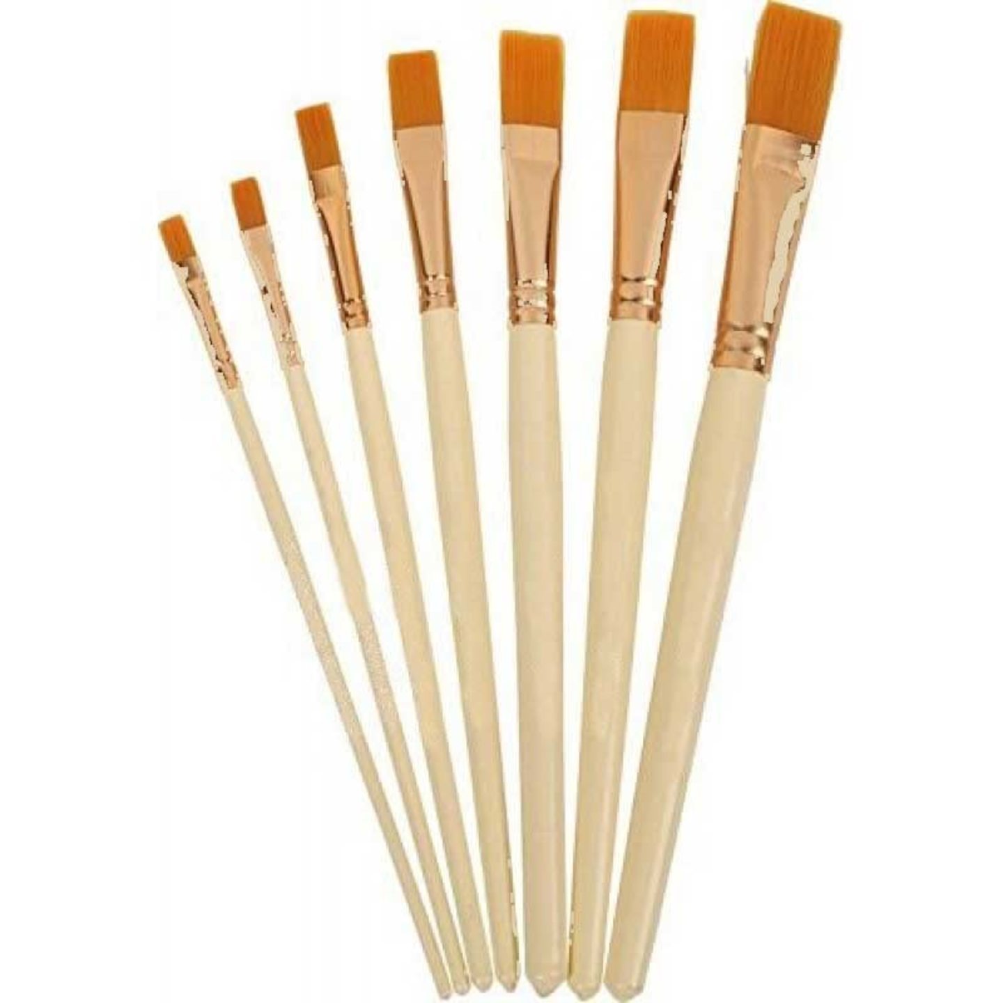 Qatalitic Versatile Flat Tip Paintbrushes for Artists Ideal for Oil Painting, Acrylic Painting, Modern Art, Banner Painting, and Fabric Painting