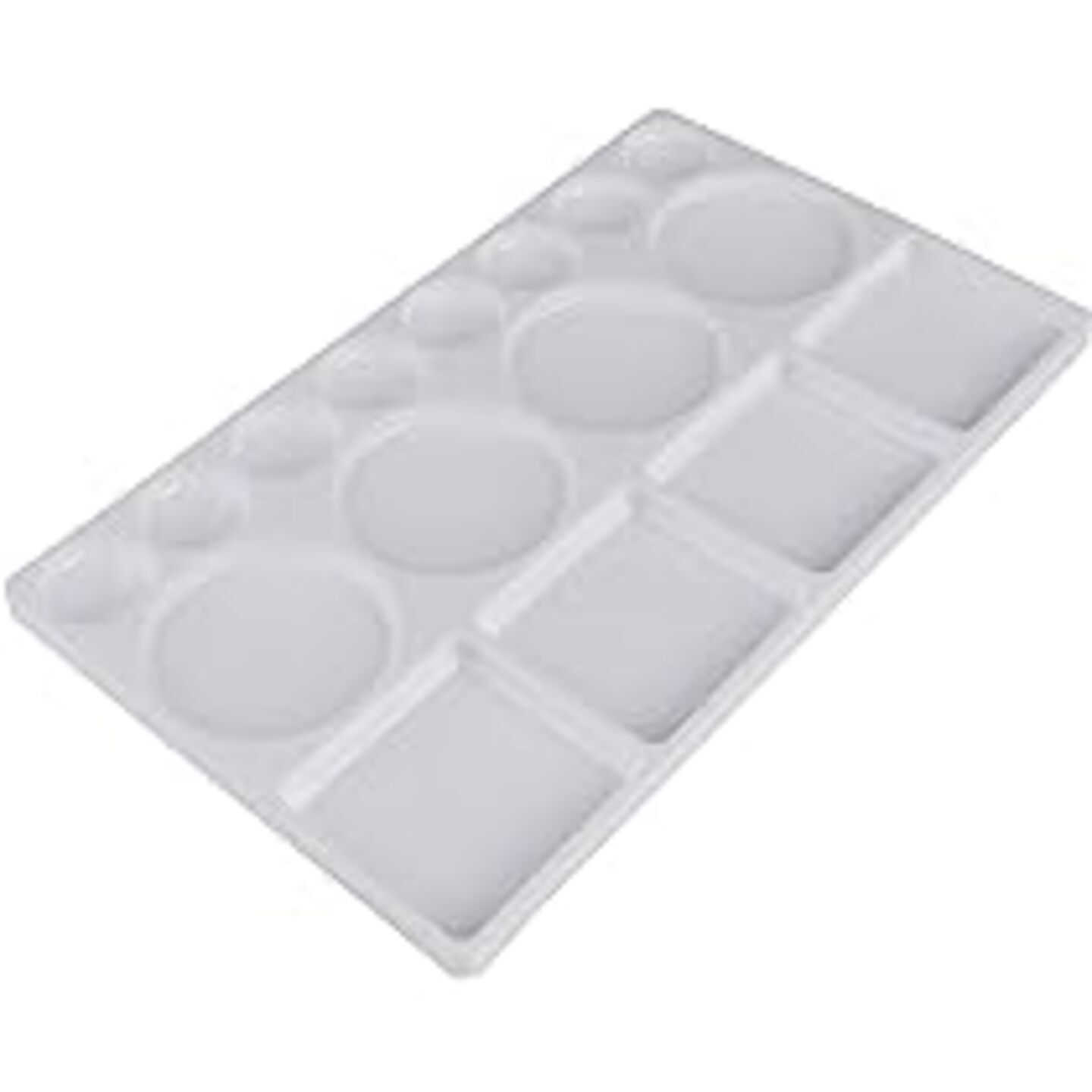 Qatalitic 16 Well Rectangular shape Colour Mixing Palette from Beginners to Professional for Acrylic PaintsWatercolorCanvas PaintingDIY Art & CraftsProject Making