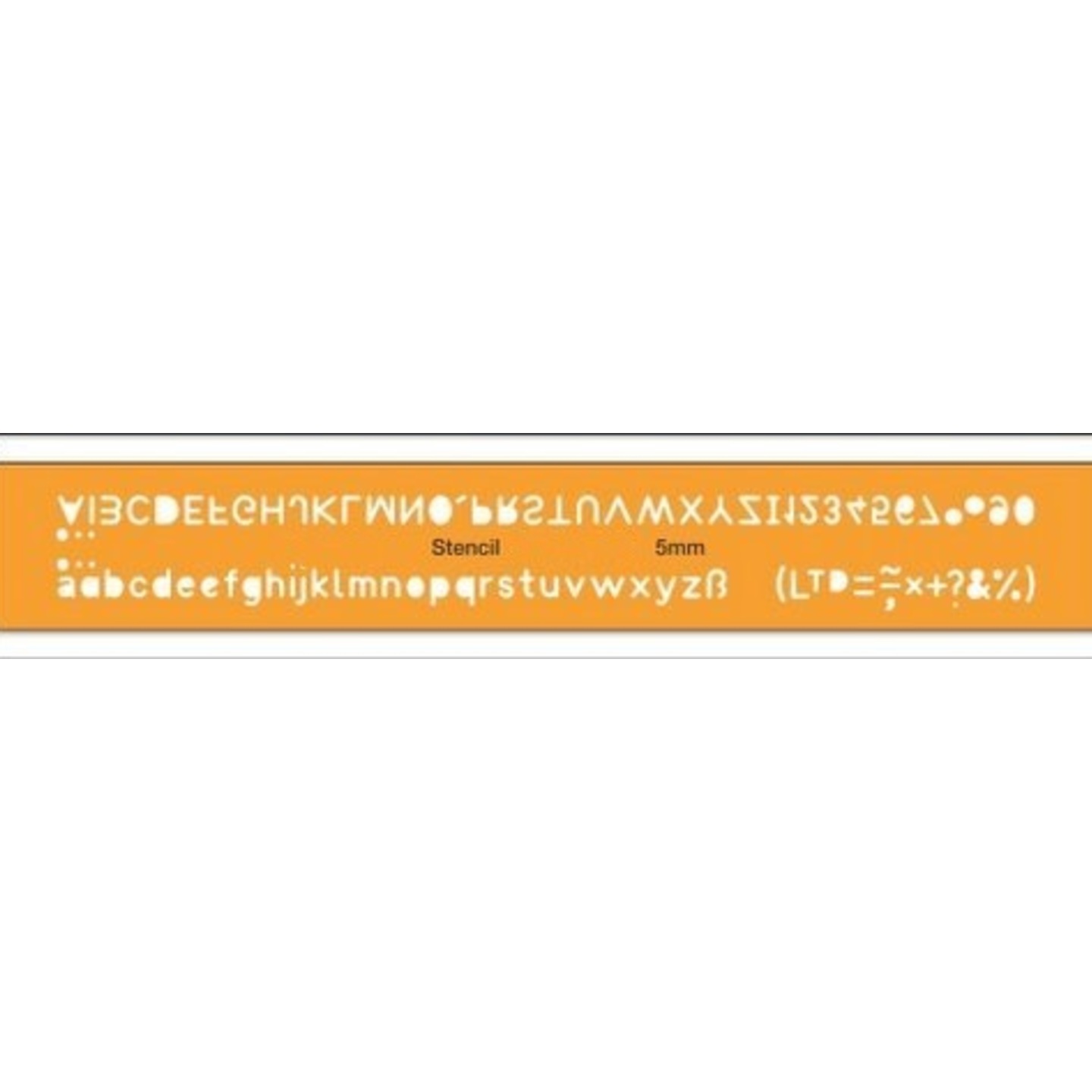 Qatalitic Lettering Guide Drawing Template Stencil 5mm