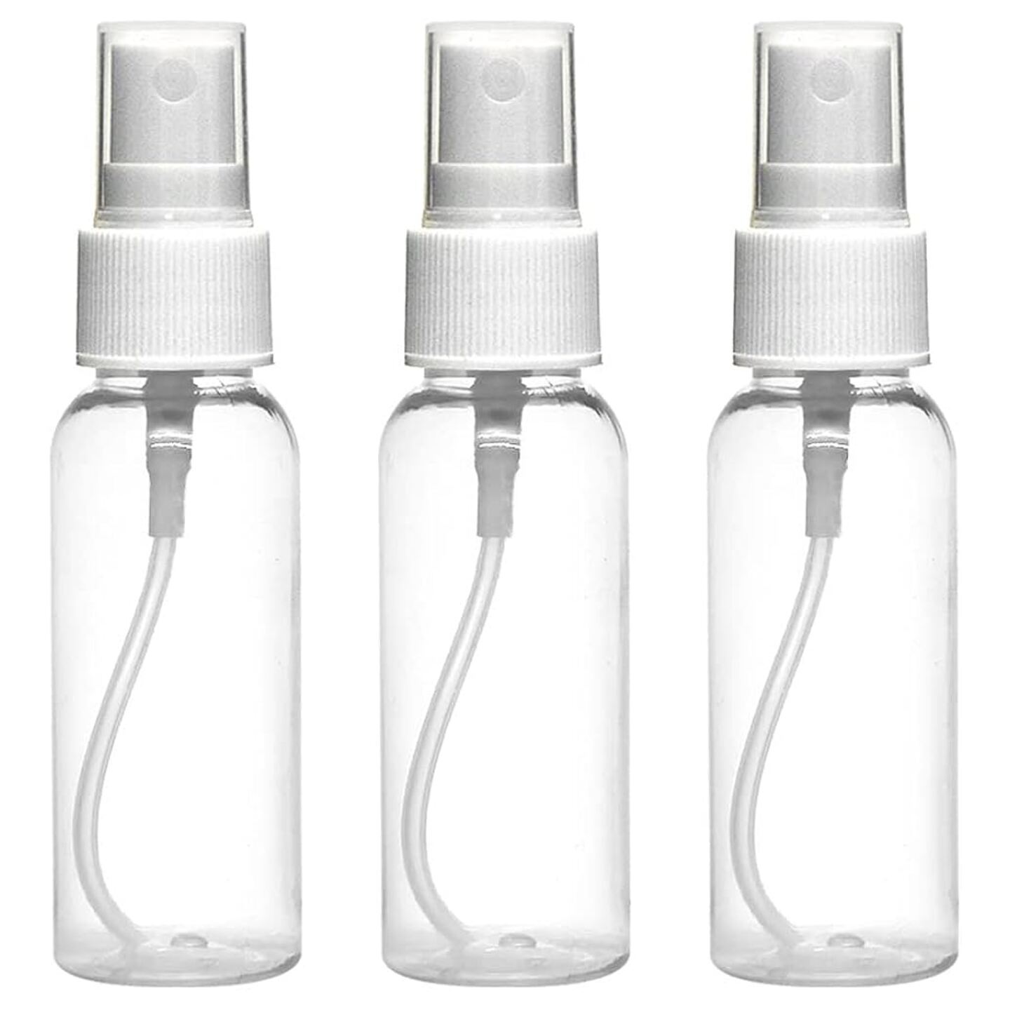 Qatalitic  100ml  Cute Reusable Refillable  Ultra Fine Mist Spray bottle Atmoizer for Cosmetic , travel , Home care  Set of (3pcs)