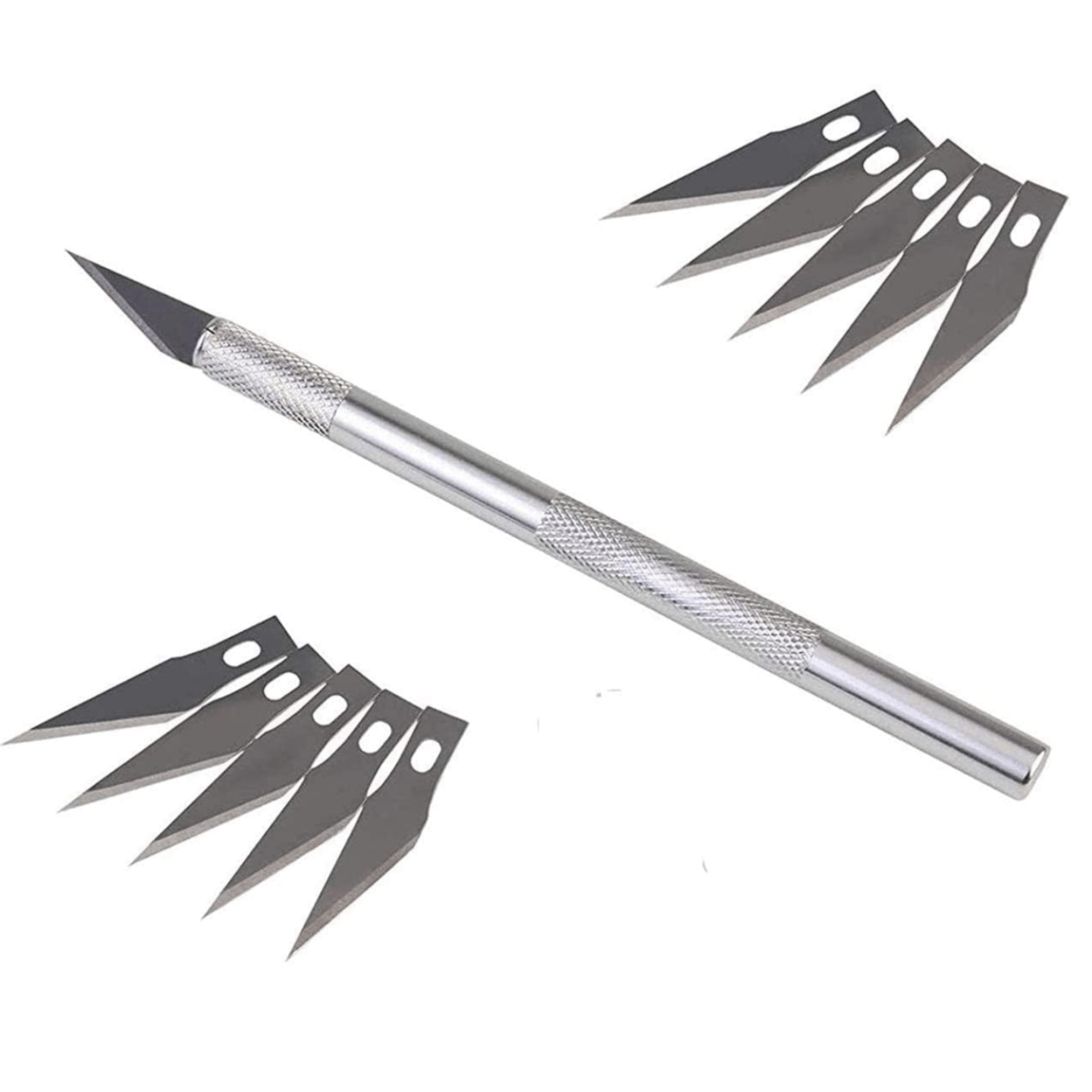 B09SG3PNS2 Veriexpress, Detail Pen Cutter With 10 Interchangeable Blades For Carving and Paper Cutting