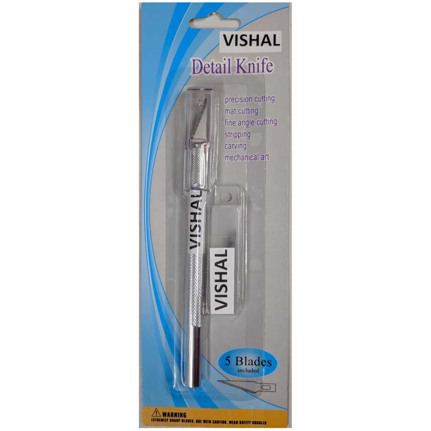 Vishal Qatalitic Detail Pen Knife with 5 Interchangeable Sharp Blades