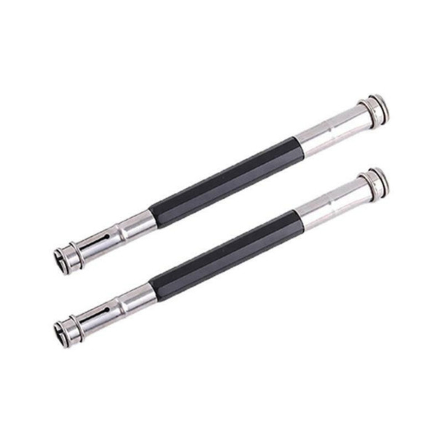 Qatalitic Pencil Extender/Lengthener with Metal Heads (Pack of 2) | Adjustable Handy Pencil Holder for Schools, Office, Eyeliners, Sketching, Writing and DIY Art & Crafts (Sagar3)