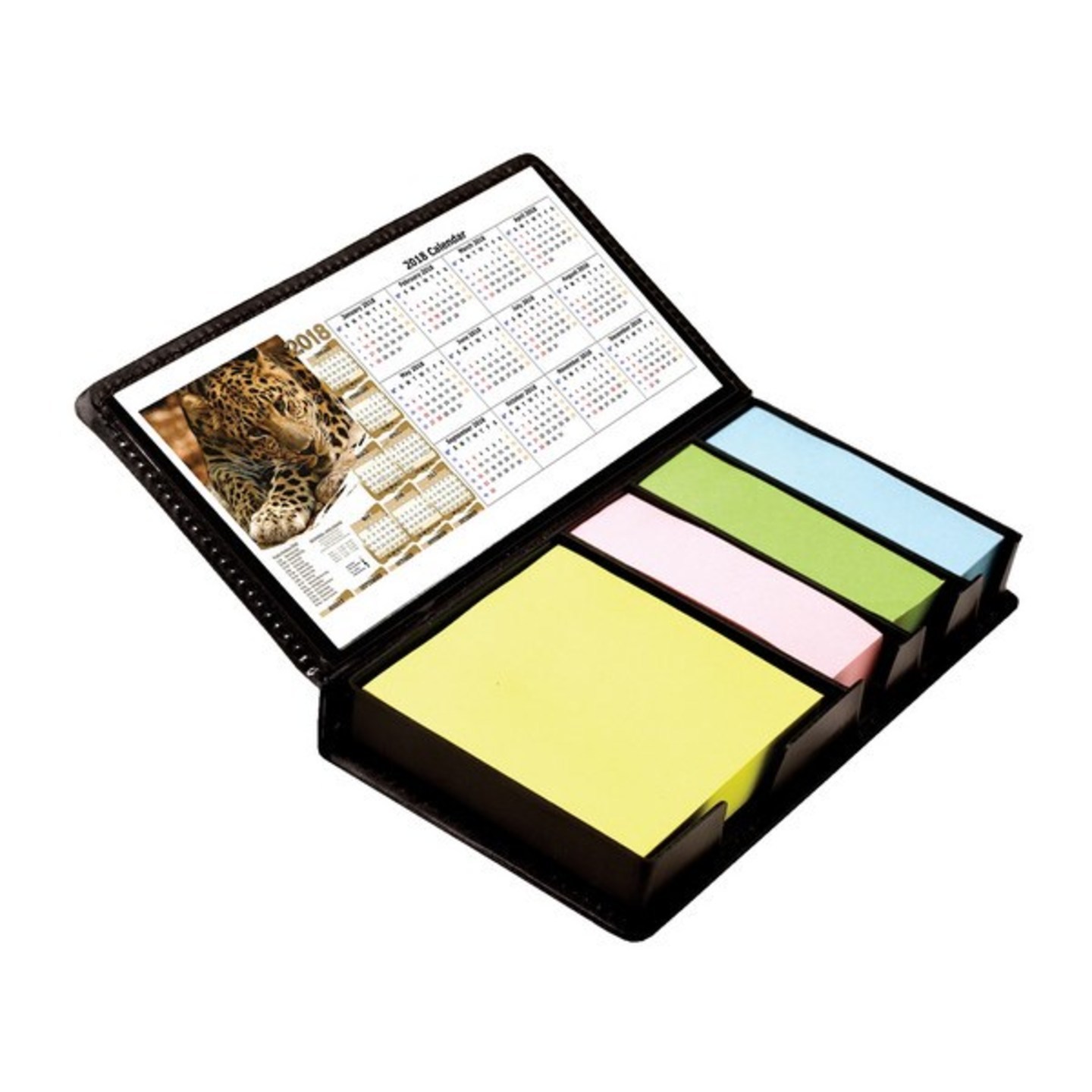Qatalitic Memo Note Book / Memo Note Pad (6.5 x 3 inch) with Sticky Notes & Clip Holder in Diary Style
