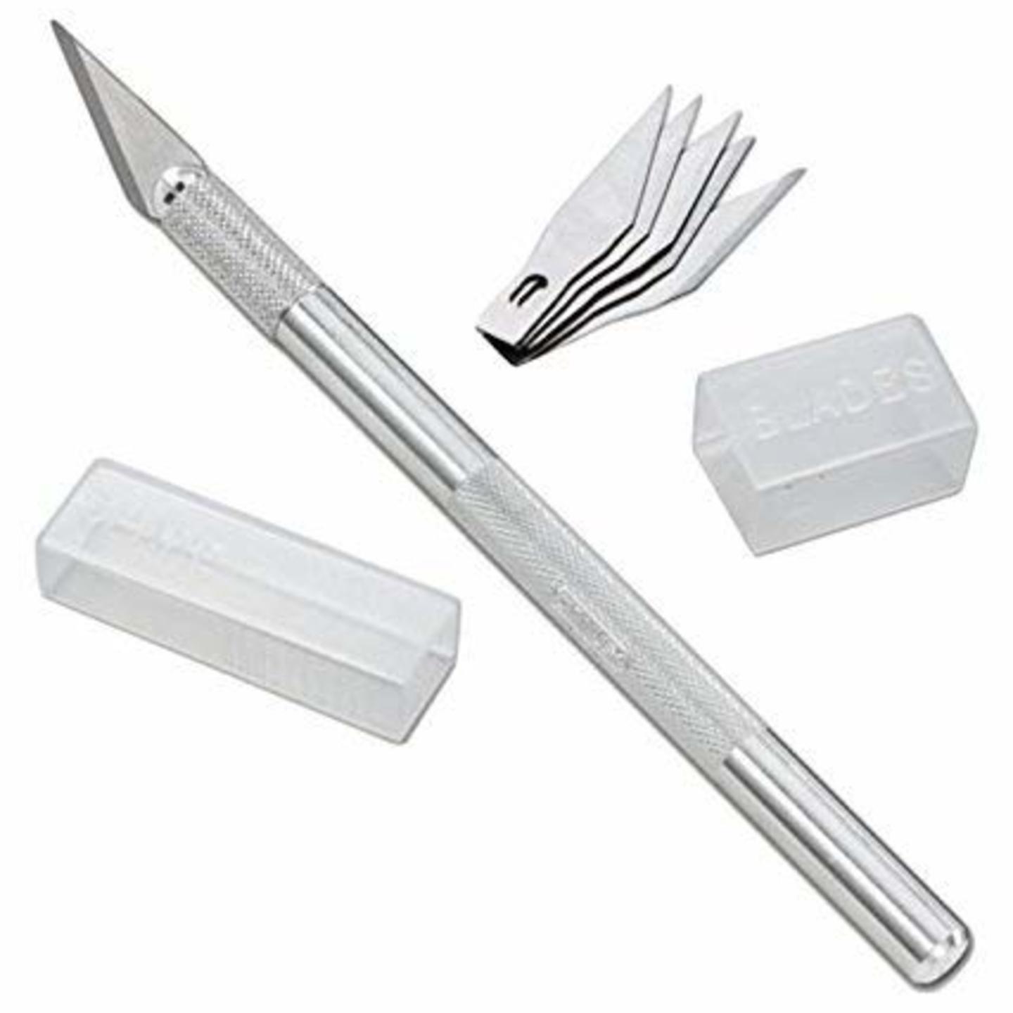 B0832QVVJD Veriexpress, Detail Pen Cutter With 5 Interchangeable Blades For Carving and Paper Cutting